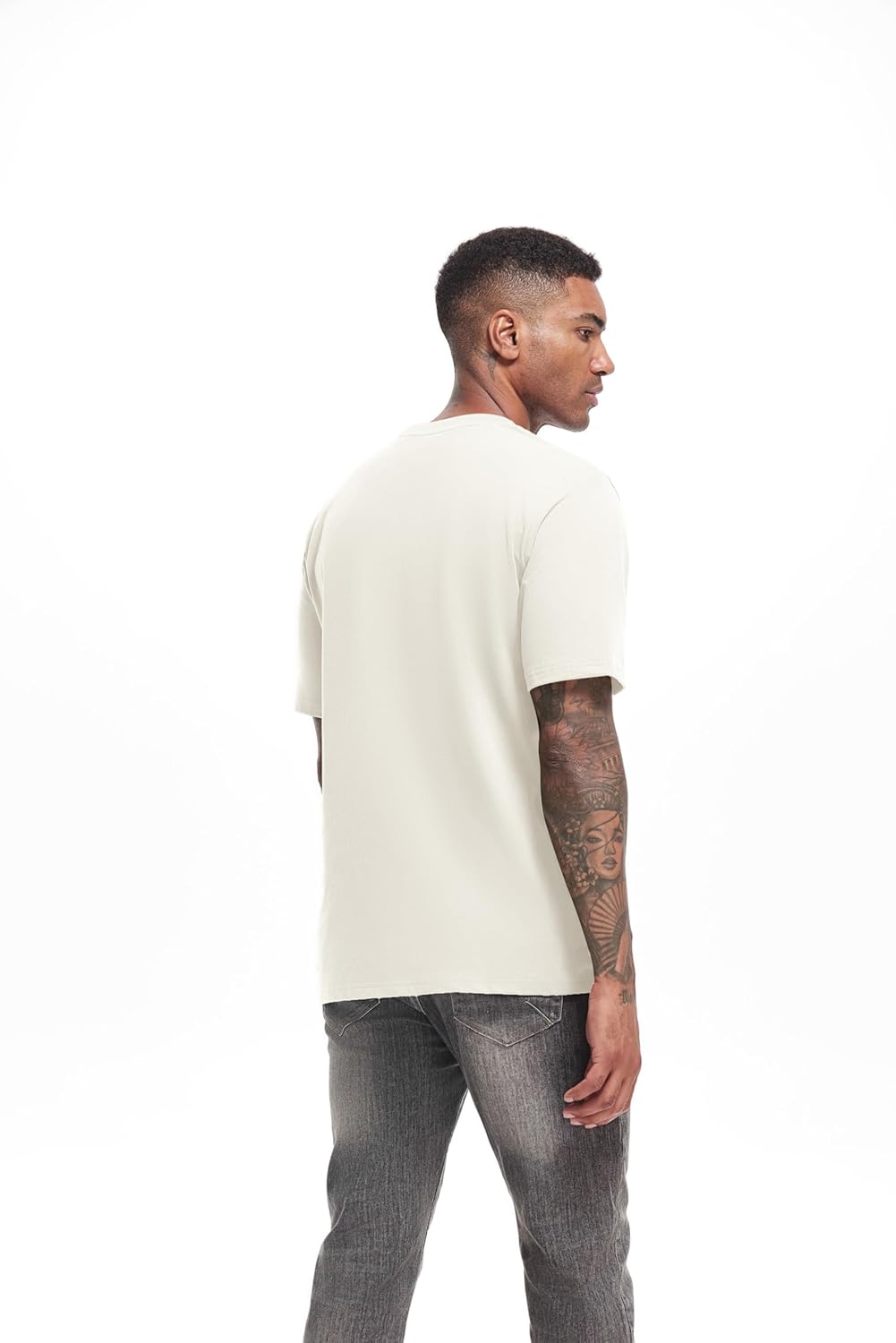 Thumbnail 1 de VEIISAR Men’s Heavy Weight Crew Neck T-Shirt (Pre-Shrunk) — Premium Cotton Tee, Sizes S–3XL+