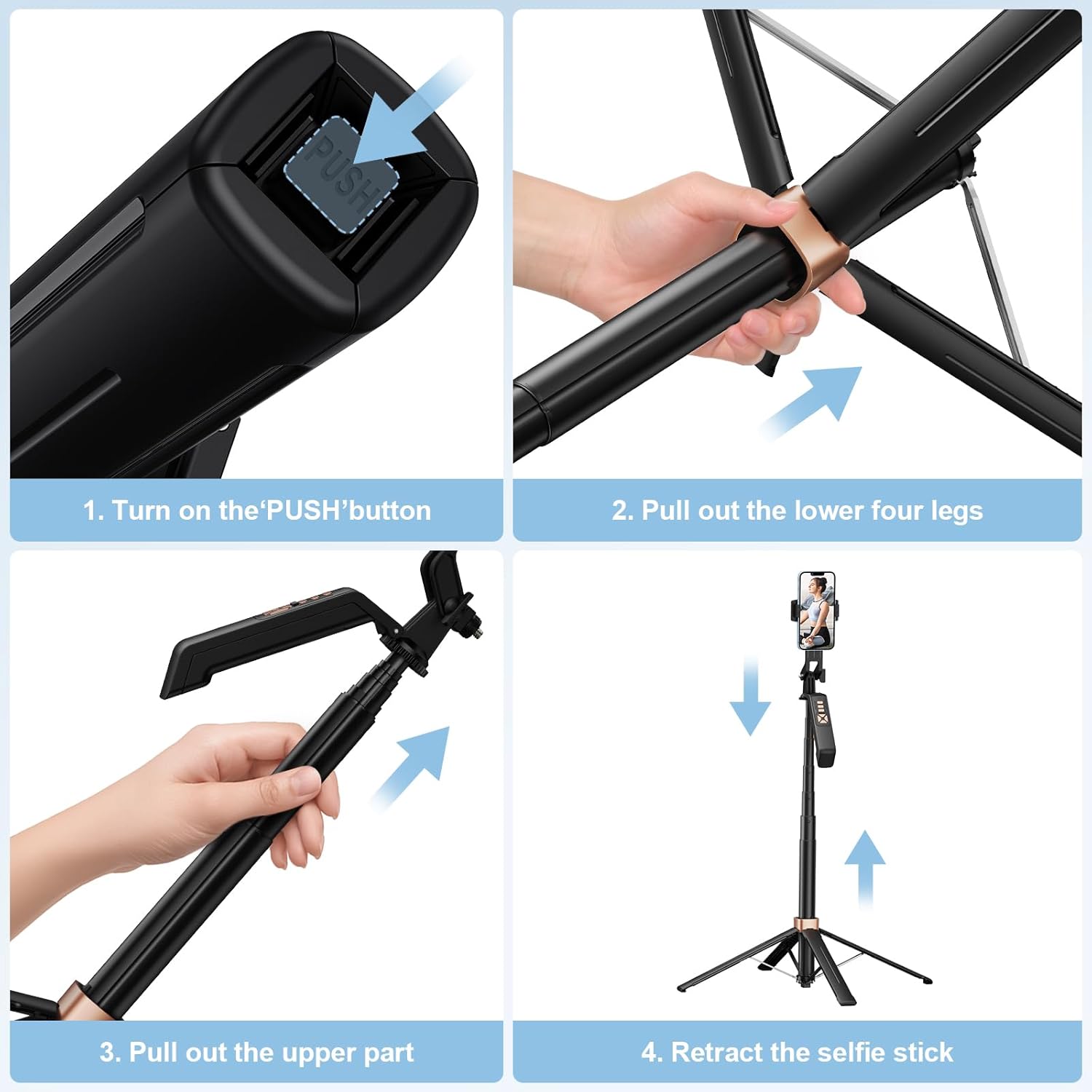 Thumbnail 6 de Avaspot 71" Selfie Stick Tripod 180cm