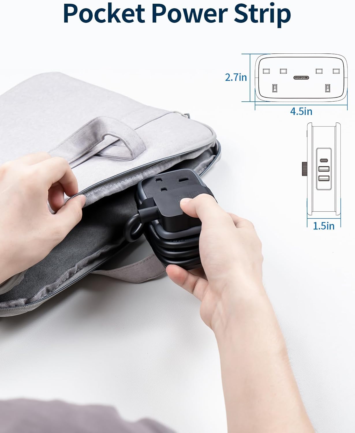 Detalle 2 de NTONPOWER Travel Extension Lead 1.2m