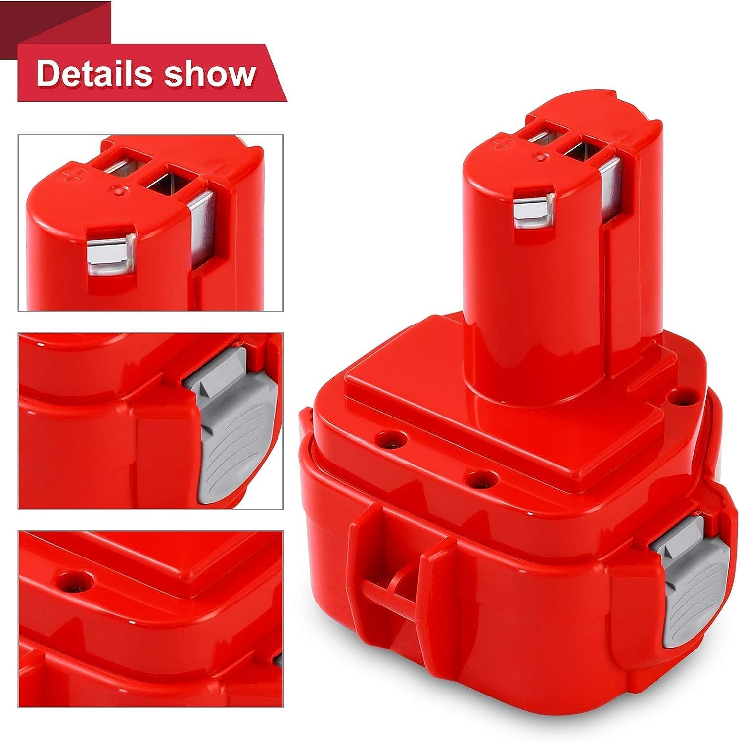 Thumbnail 2 de TOPBATT 2 x 12V 3.6Ah: batteria di ricambio Ni-MH per Makita 12V - compatibilità ampia