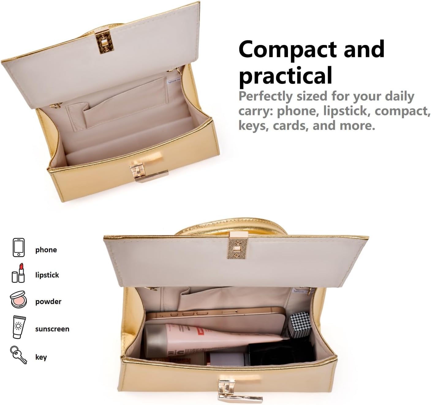 Thumbnail 1 de Gurina Evening Clutch Purse in PU Leather