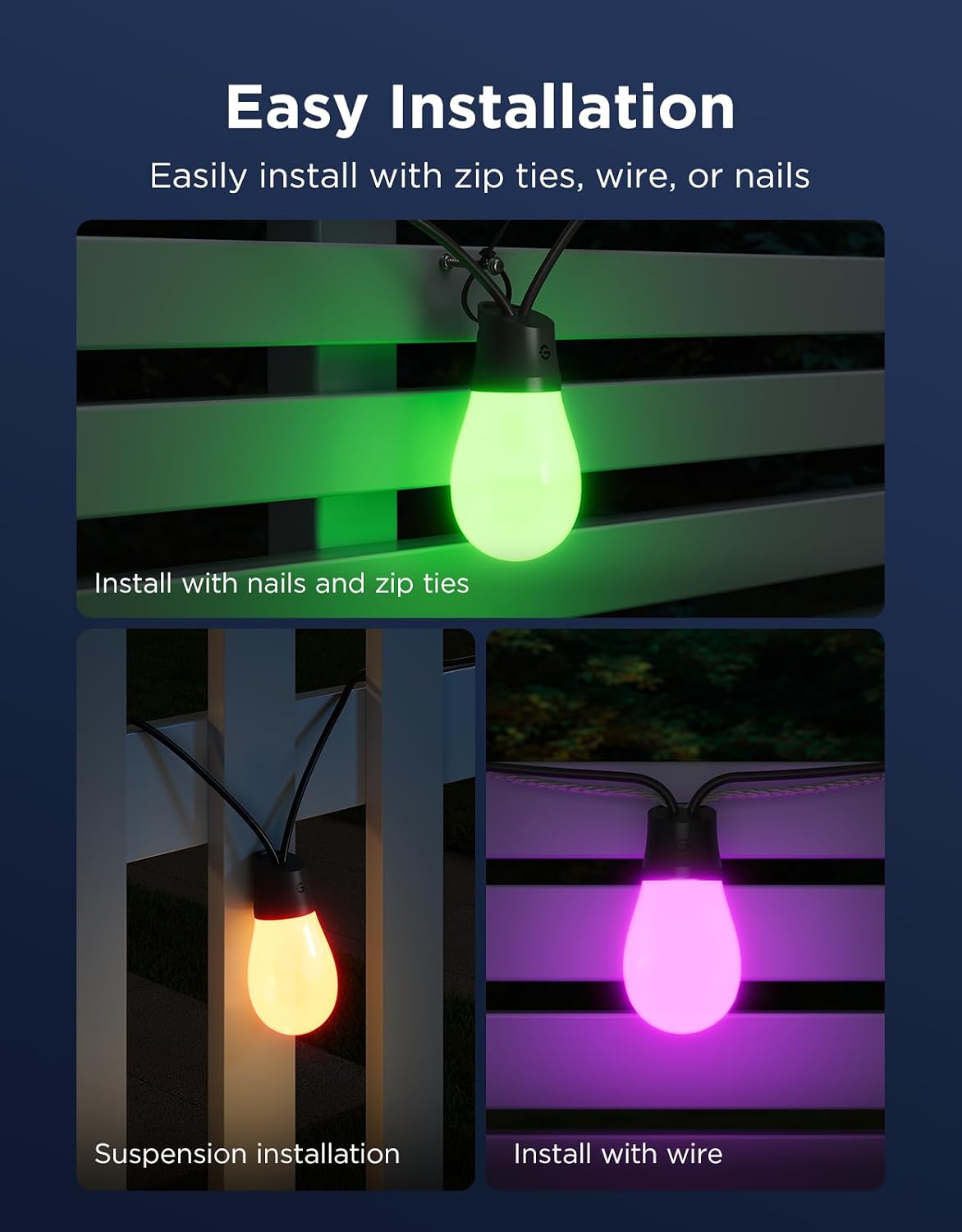 Thumbnail 6 de Govee Outdoor String Lights 144 ft