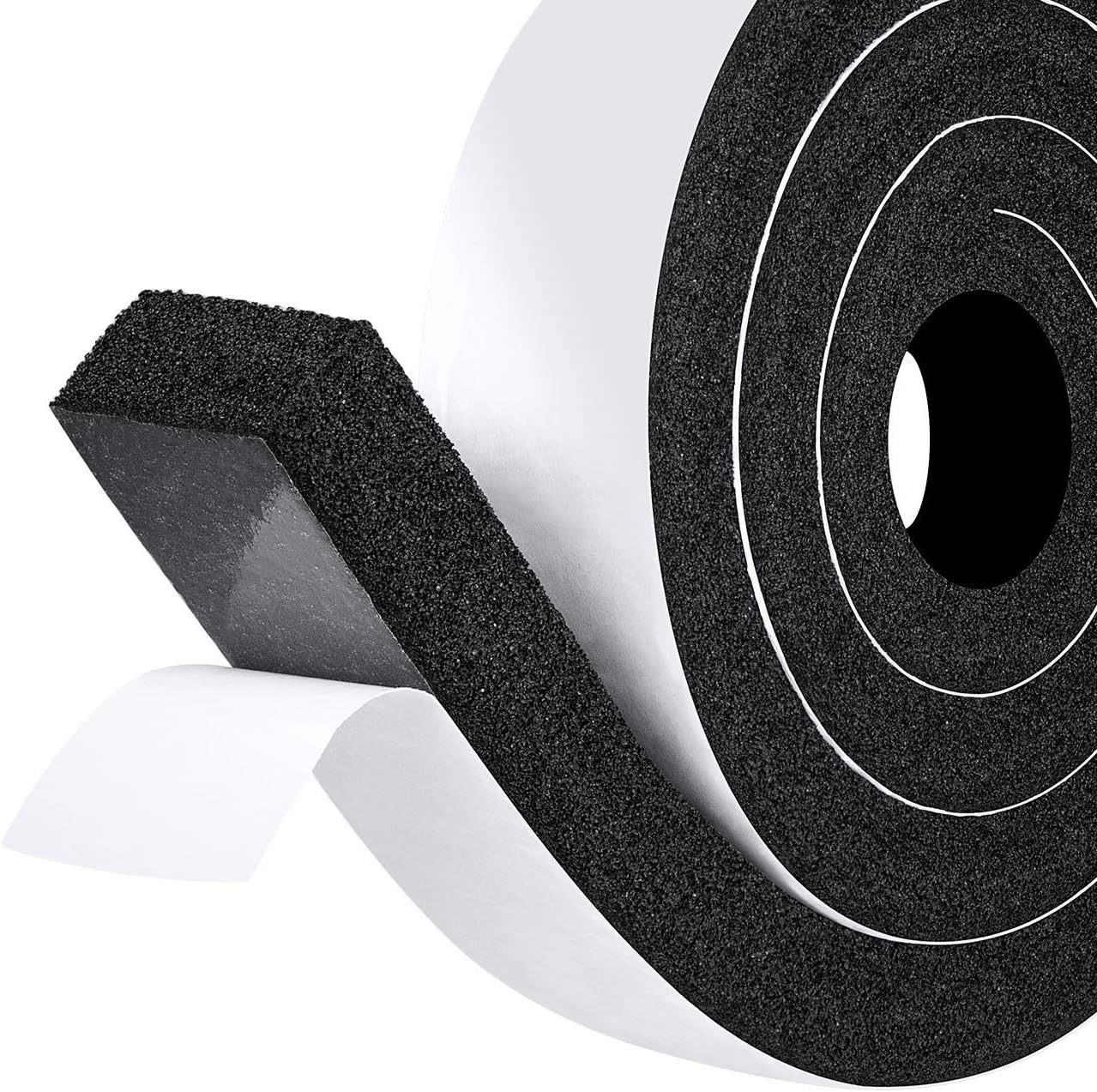 Thumbnail 6 de fowong Door Draft Excluder Strip — 8m total foam weather sealing (4 rolls) for doors & windows
