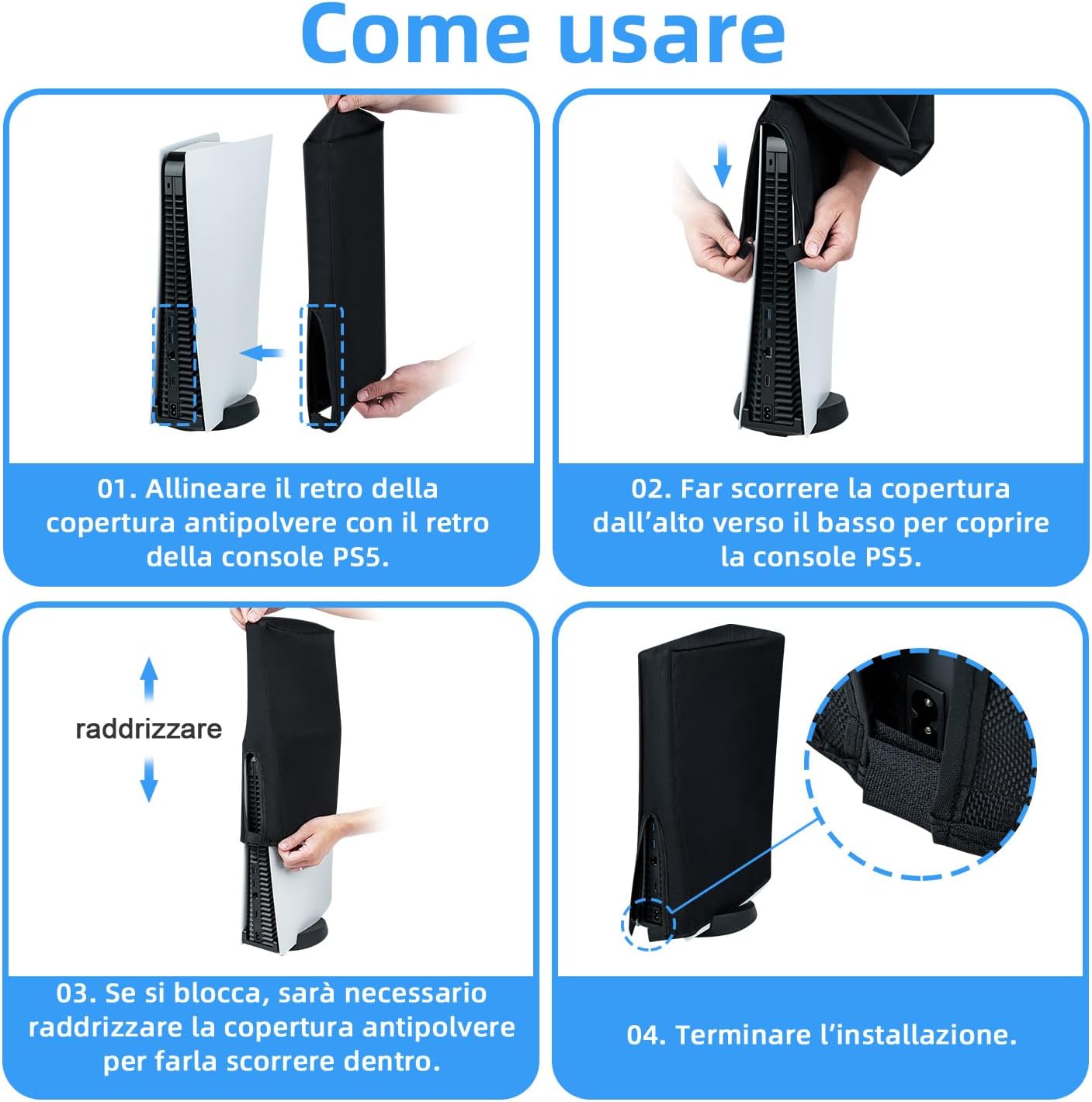 Thumbnail 4 de Tolesum Custodia Protettiva per PS5 Digital Edition