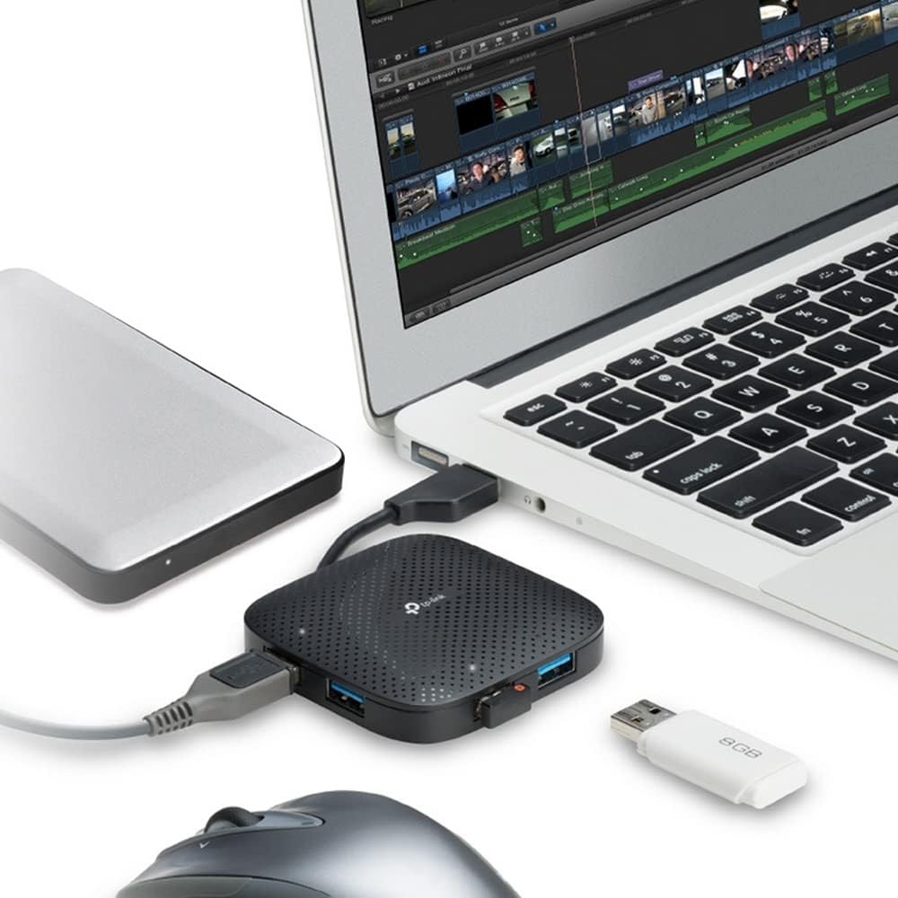 Thumbnail 4 de TP-Link UH400 Hub USB 3.0 4 porte 4-in-1 con cavo pieghevole e 4 LED indicatori