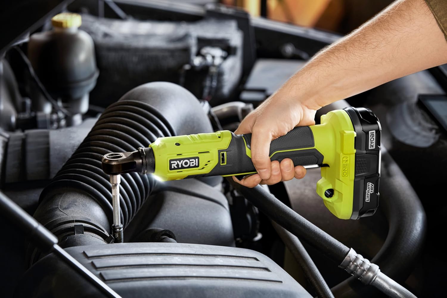 Detalle 2 de RYOBI R18RW3 chiave a cricchetto 18 V 60 Nm