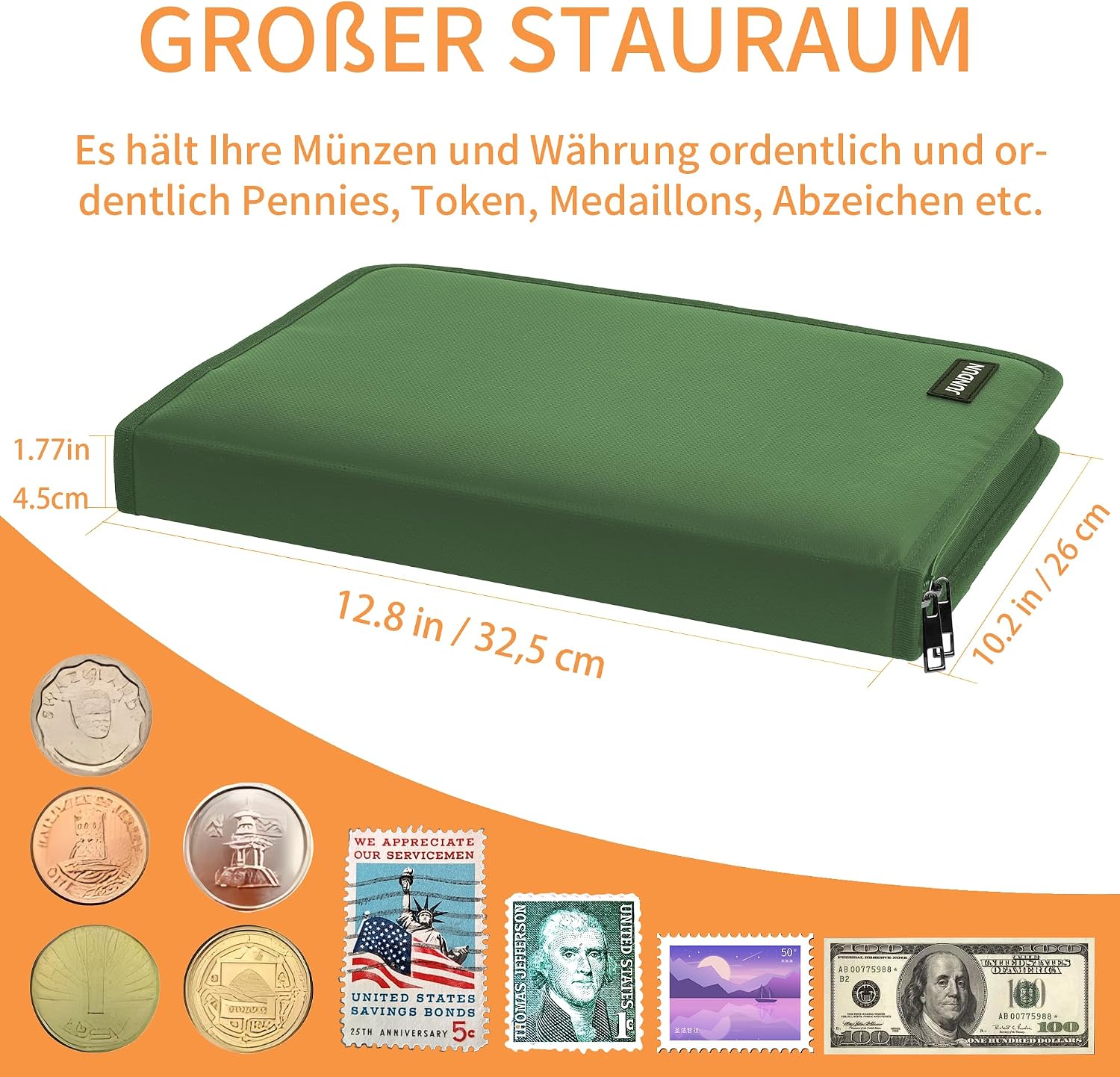 Thumbnail 5 de Münzsammelbuchhalter Sammler 300 Taschen feuerfest