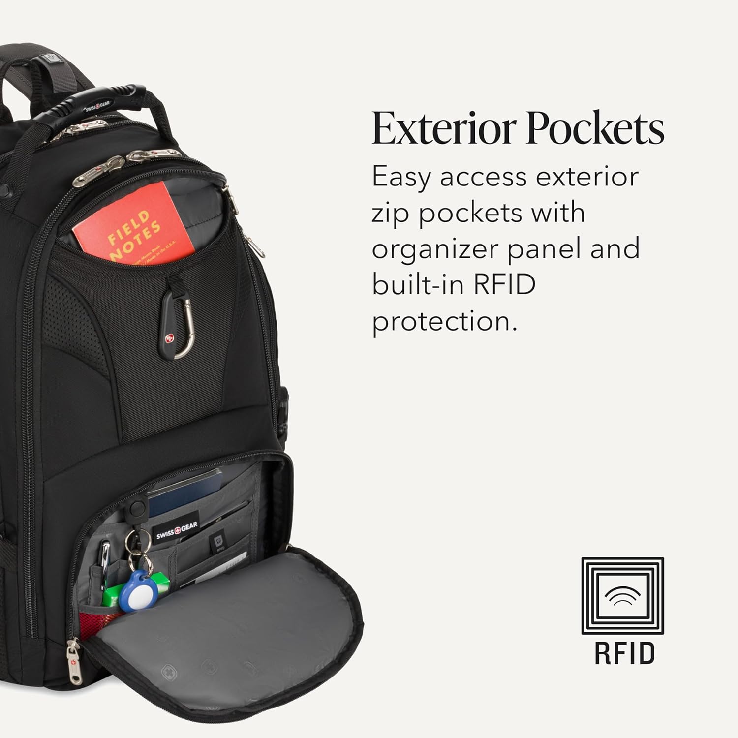Detalle 2 de SWISSGEAR 1900 ScanSmart Backpack for 17-Inch Laptops