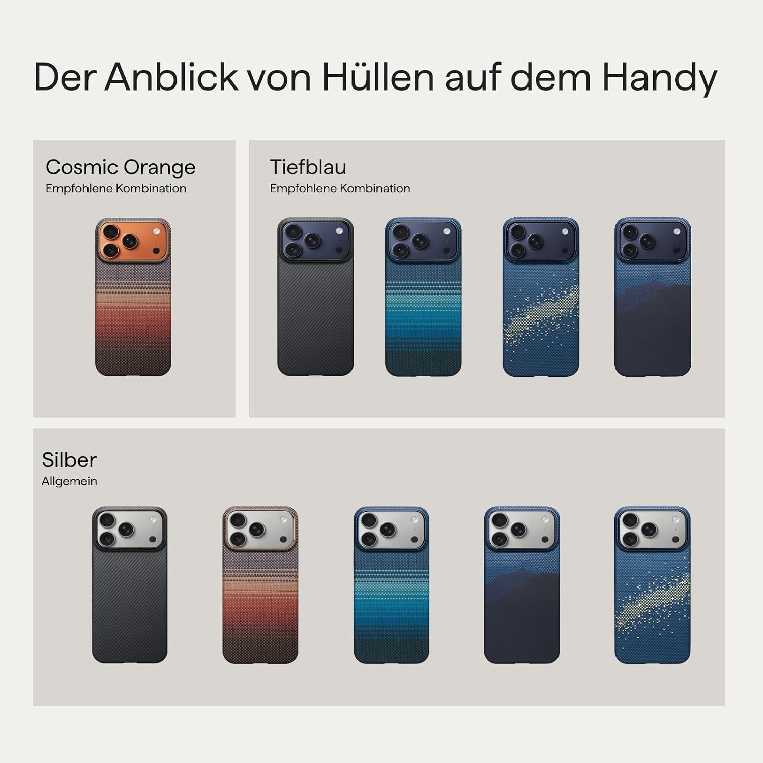 Thumbnail 4 de pitaka Hülle für iPhone 17 Pro Max – magnetische Ultra-Dünn-Hülle aus Aramidfaser mit Kamerasteuerung