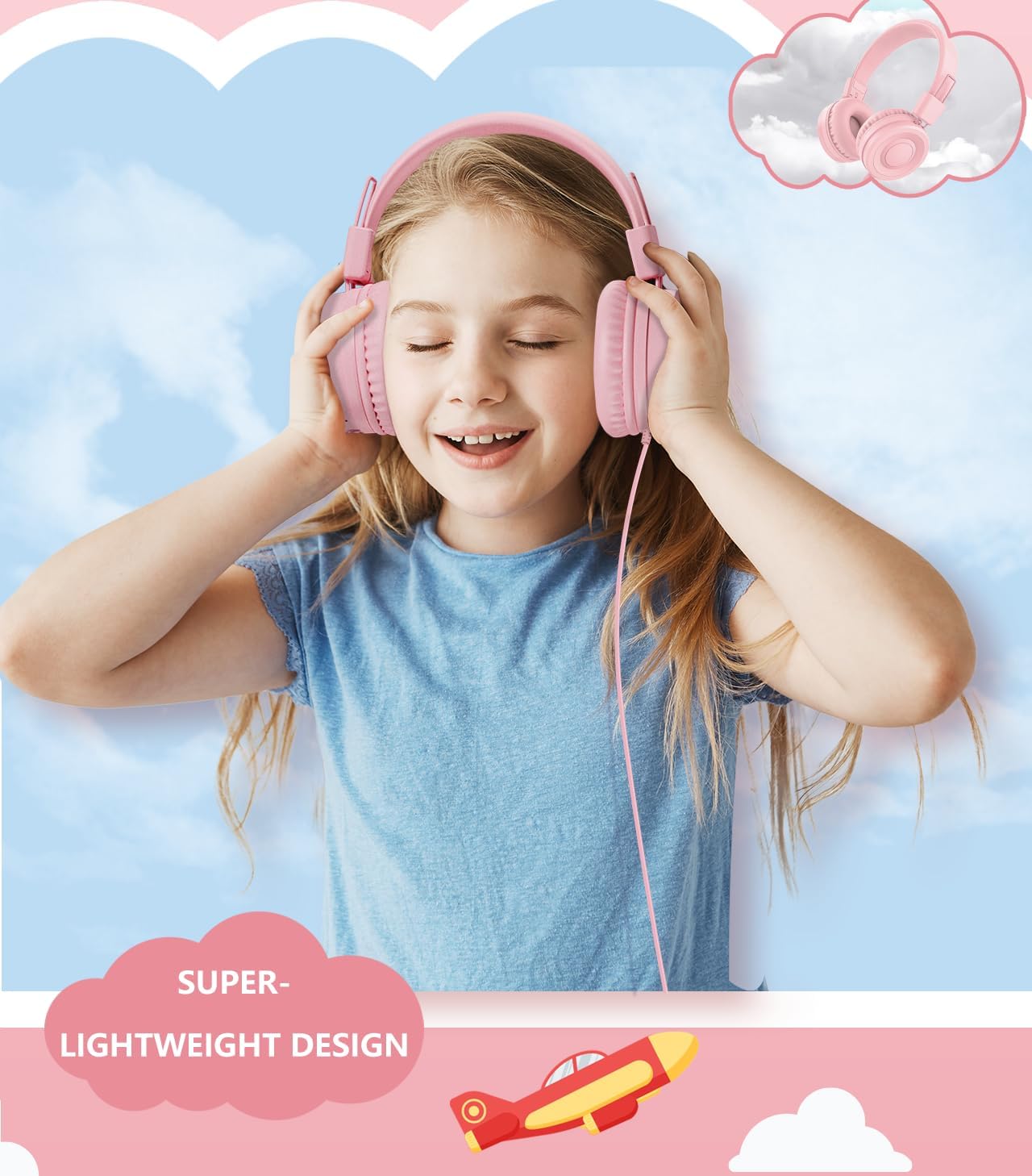 Thumbnail 4 de Bywulanda USB Type C Kids Headphone 94dB