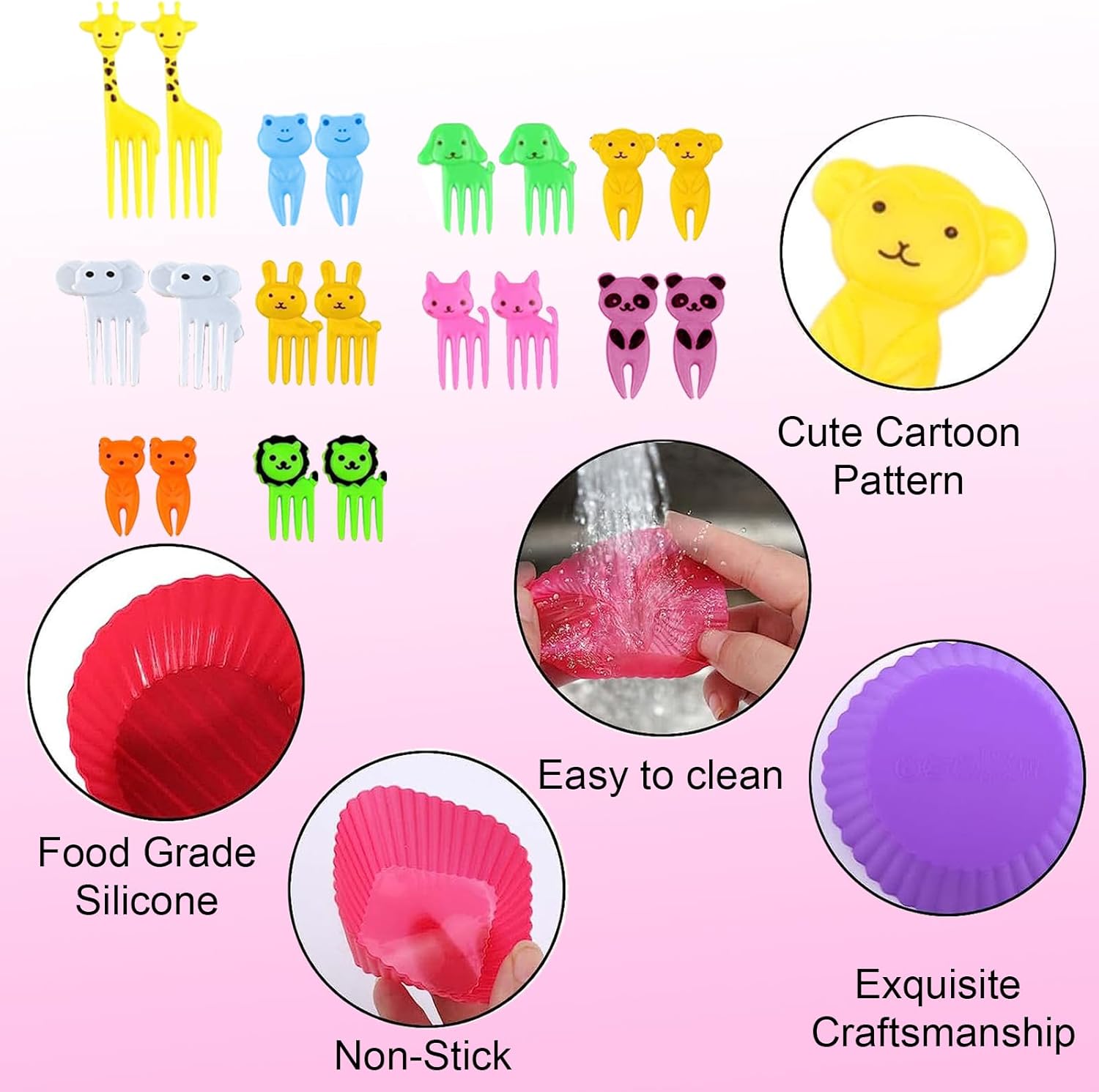 Thumbnail 3 de Silicone Lunch Box Dividers Pack