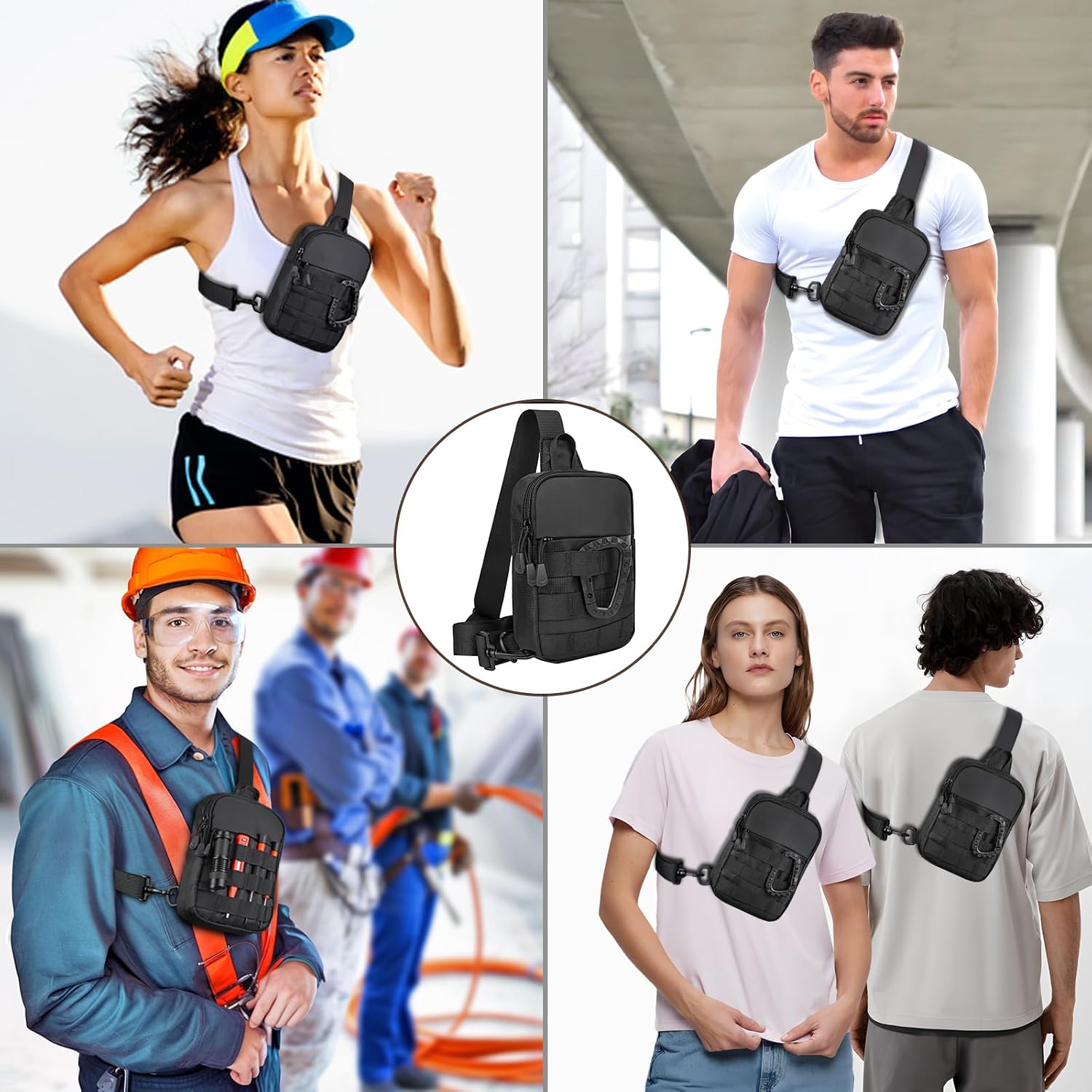 Detalle 2 de DEYACE Small Sling Bag 8.6 in