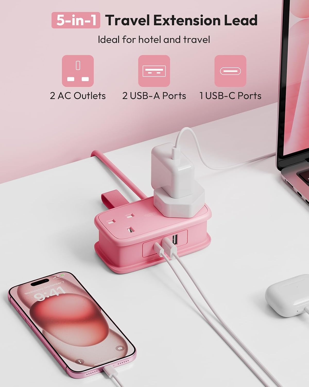 Thumbnail 2 de NTONPOWER Travel USB Extension Lead 1.2m