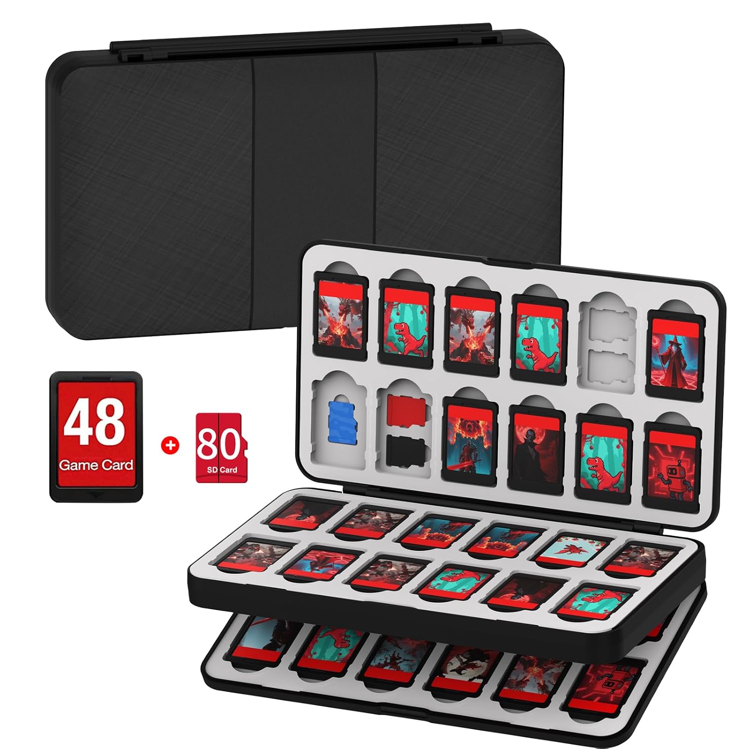 QuoLumPIA 48-Card Game Case for Nintendo Switch Family