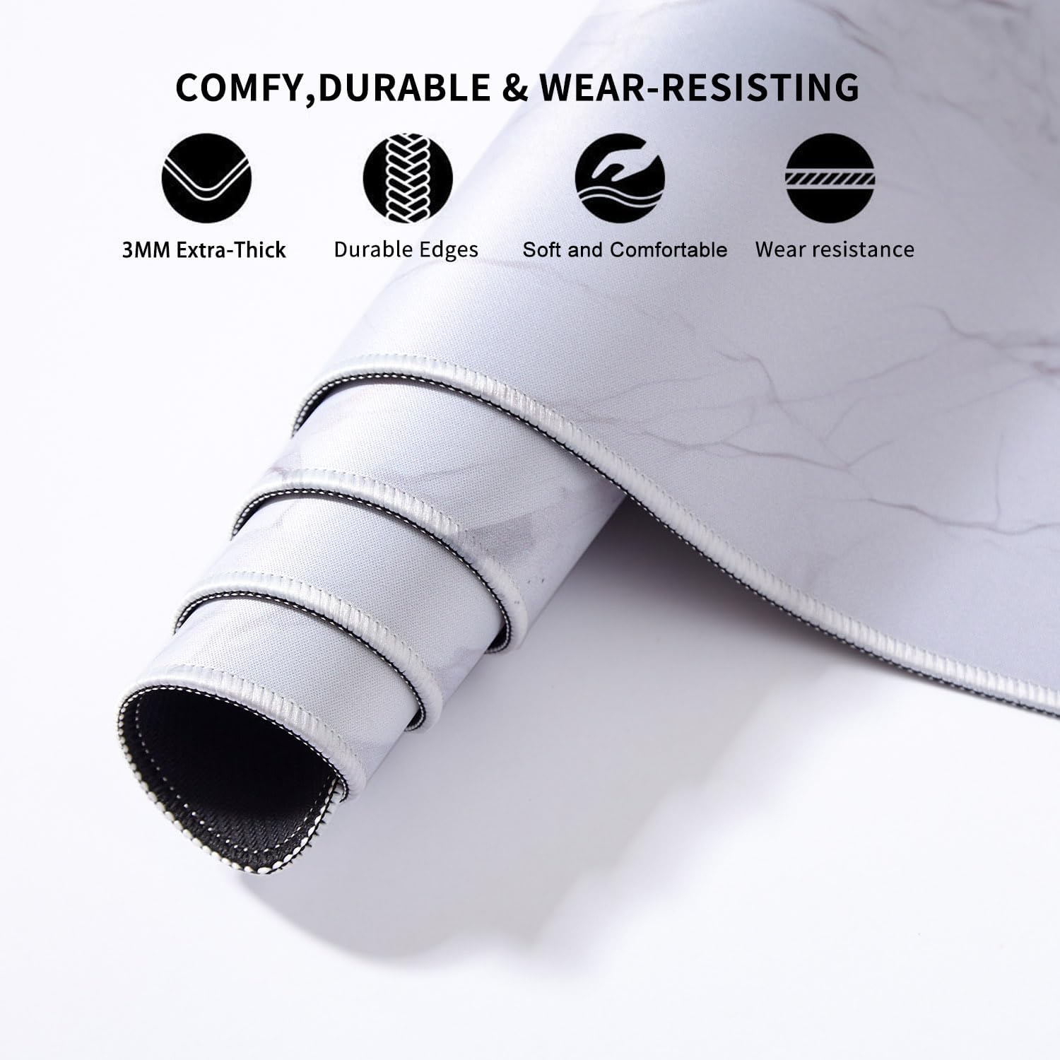 Thumbnail 2 de DOBAOJIA XXL-Schreibtischunterlage Mauspad (1000 x 500 mm) – auslaufsichere Oberfläche, rutschfeste Gummibasis