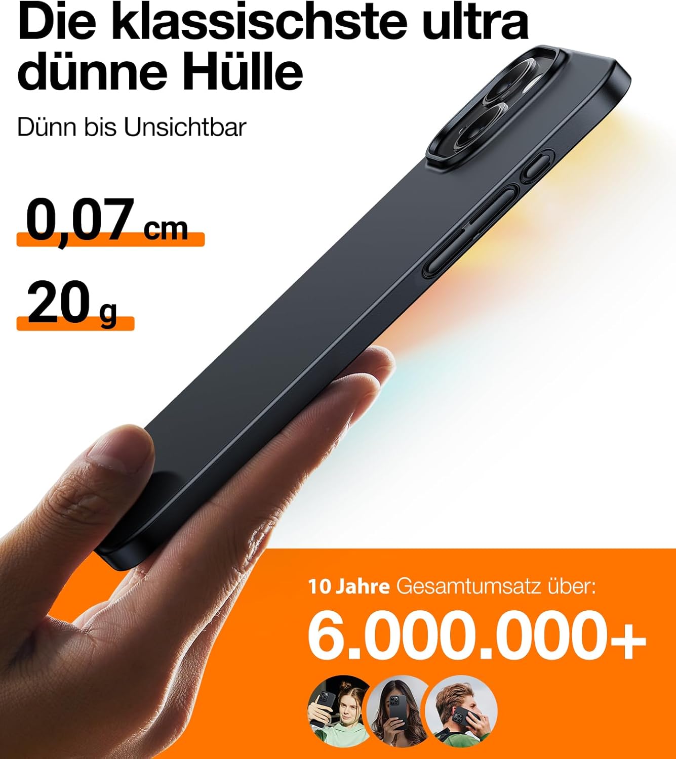 Thumbnail 1 de TORRAS Dr. Ultra Dünn 2024 für iPhone 15 – MagSafe Hülle mit starkem Magnetismus, Samtgriff & Kratzfestigkeit