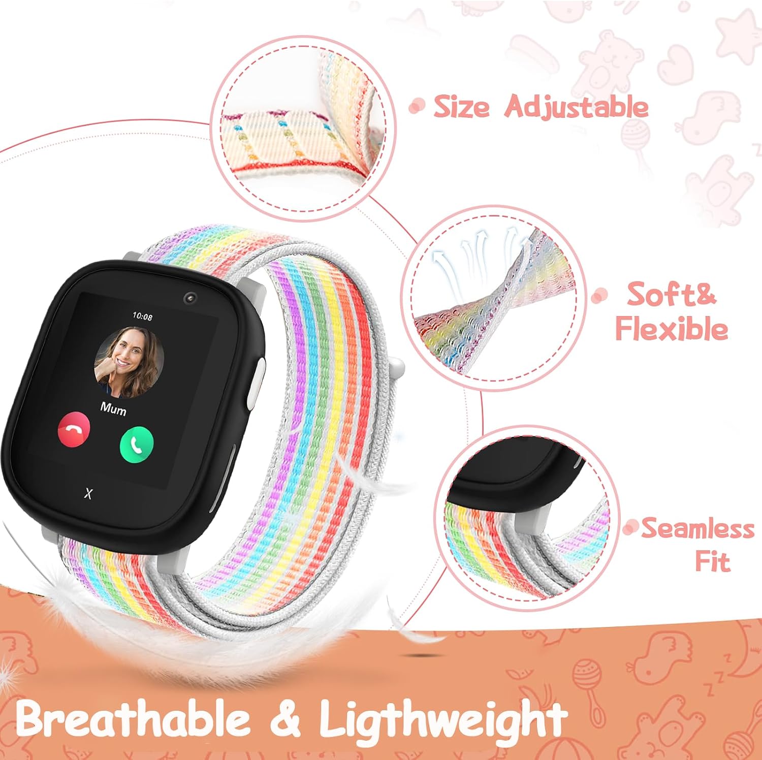 Detalle de Snyeest Nylon Armbänder für X6 12–20 cm