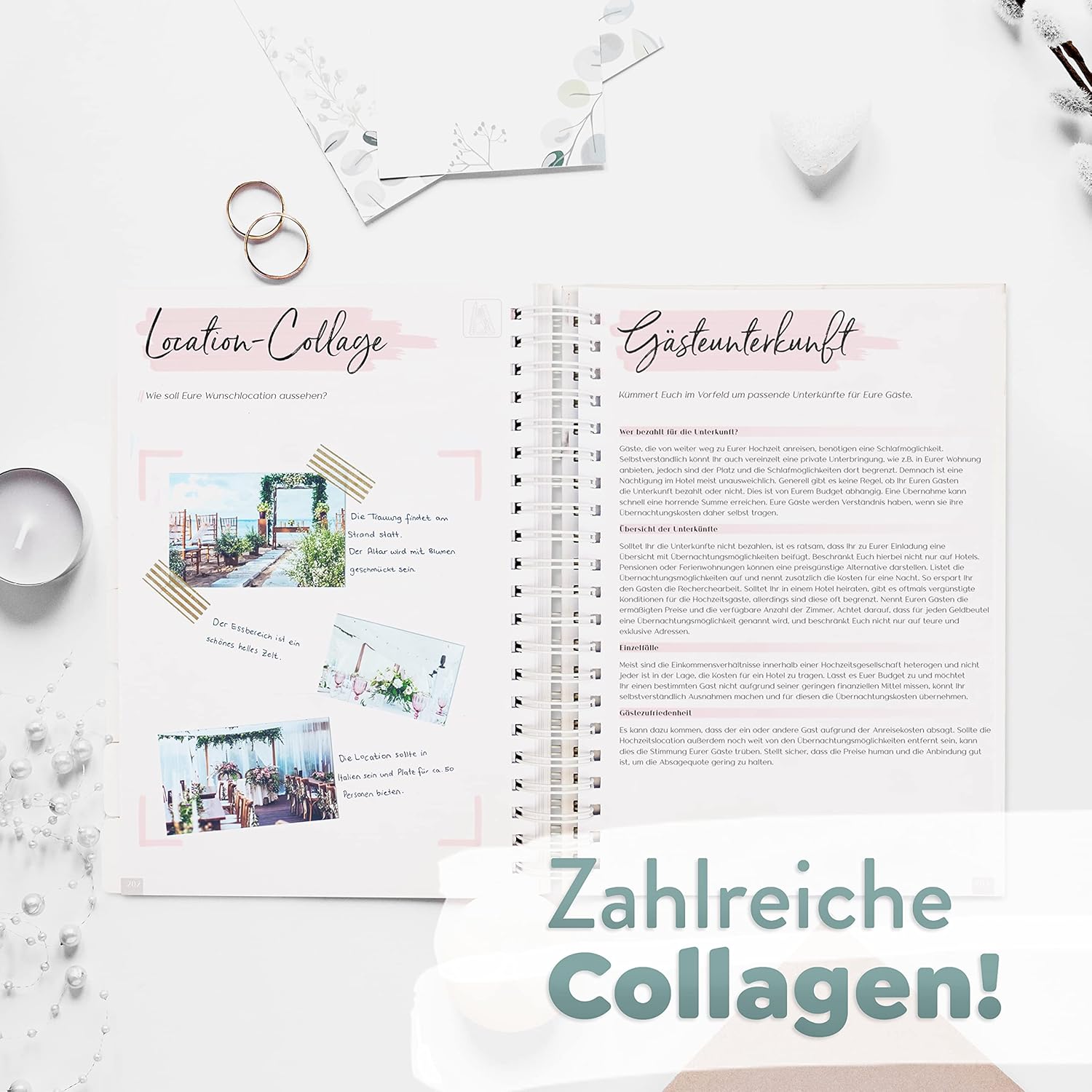 Thumbnail 3 de TWIVEE „Der große Hochzeitsplaner“ (Deutsch) – Organizer mit Kalender, über 200 Seiten