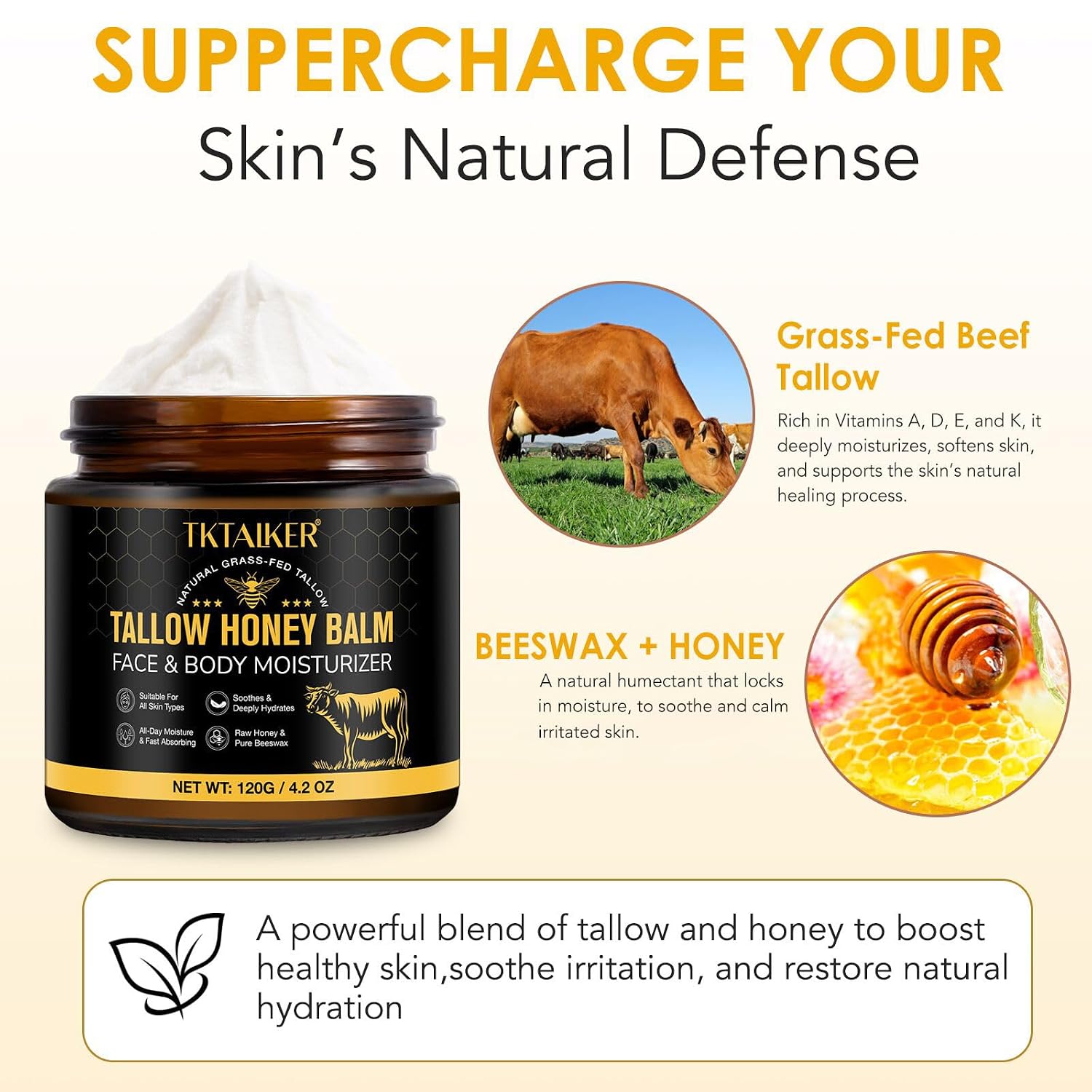 Detalle de Beef Tallow Hydrating Balm