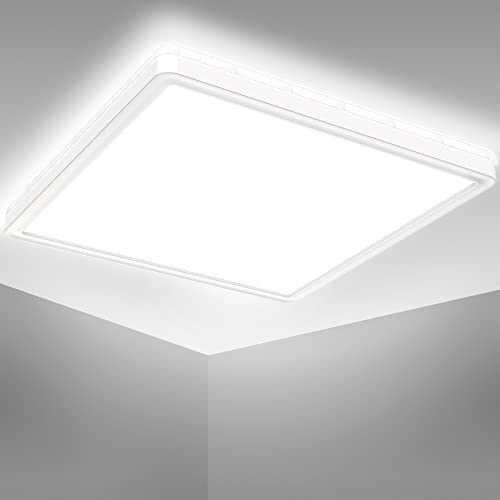 Detalle de B.K.Licht Lámpara de Techo LED Ultraflat para Baño – 18 W, 29x29 cm, 4000 K, 2400 lm