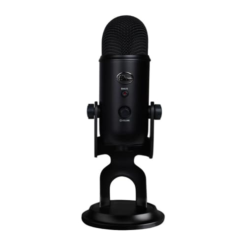 Thumbnail 3 de Logitech Creators Blue Yeti USB Microphone for PC & Mac (Blackout) with Blue VO!CE, 4 Pickup Patterns