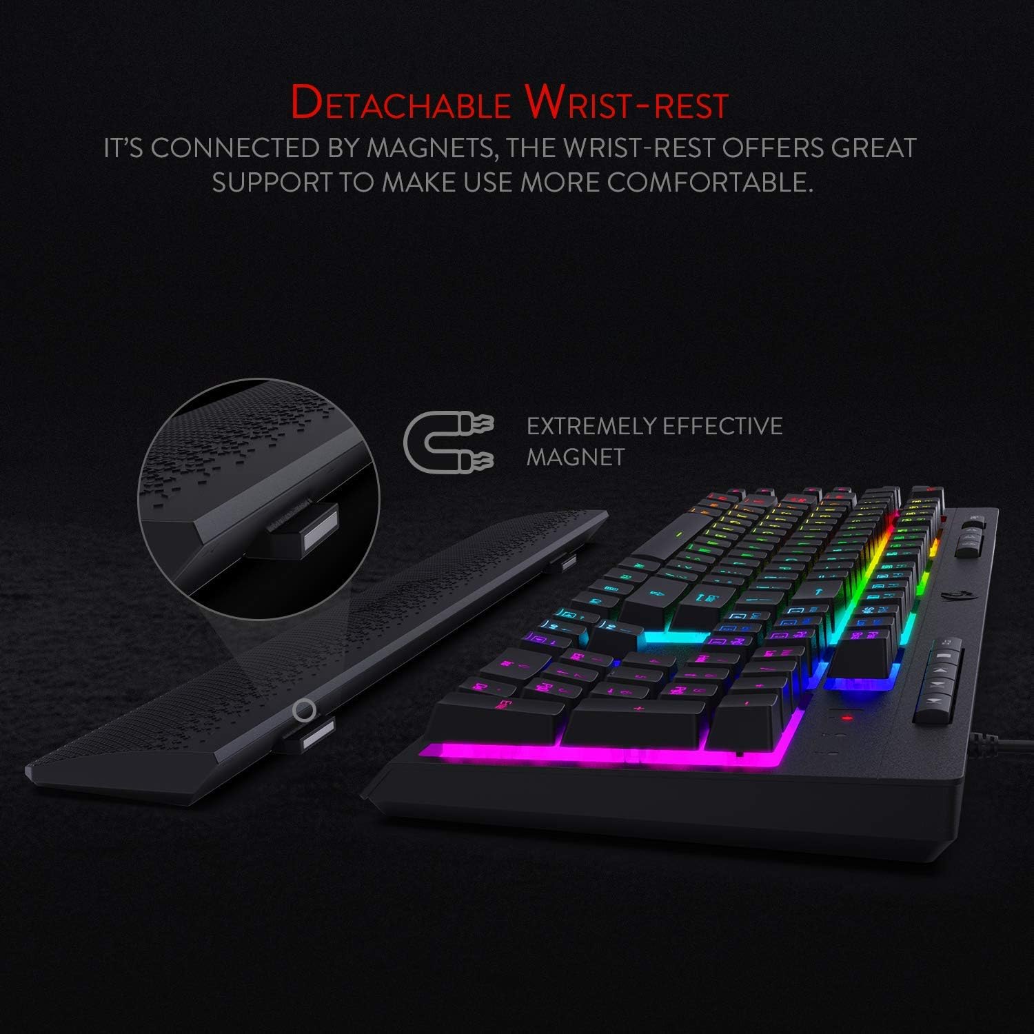 Detalle 2 de Redragon K512 Shiva US-Layout Tastatur