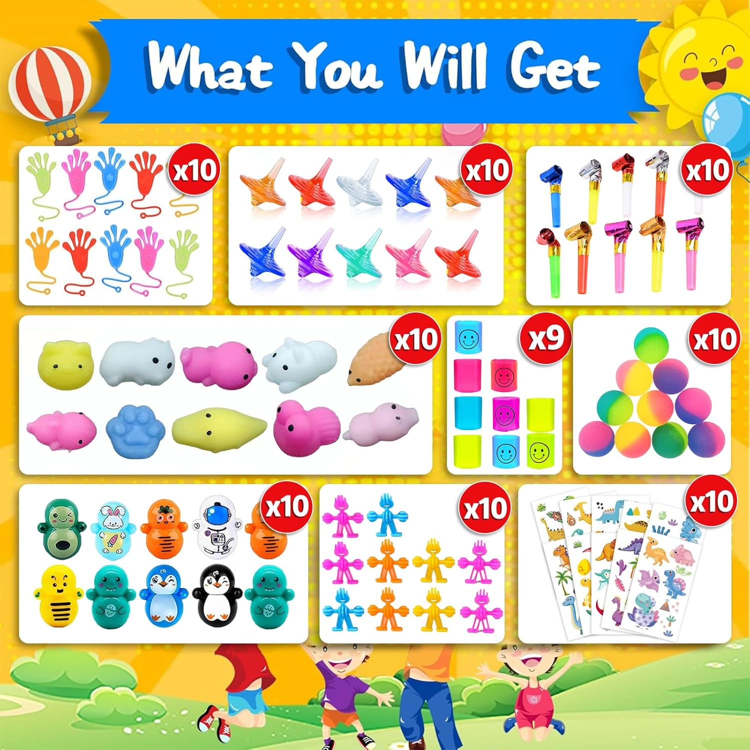 Thumbnail 2 de NATISSTEKE lot de 150 petits jouets pour sacs cadeaux d’anniversaire enfants (pinata, invités)