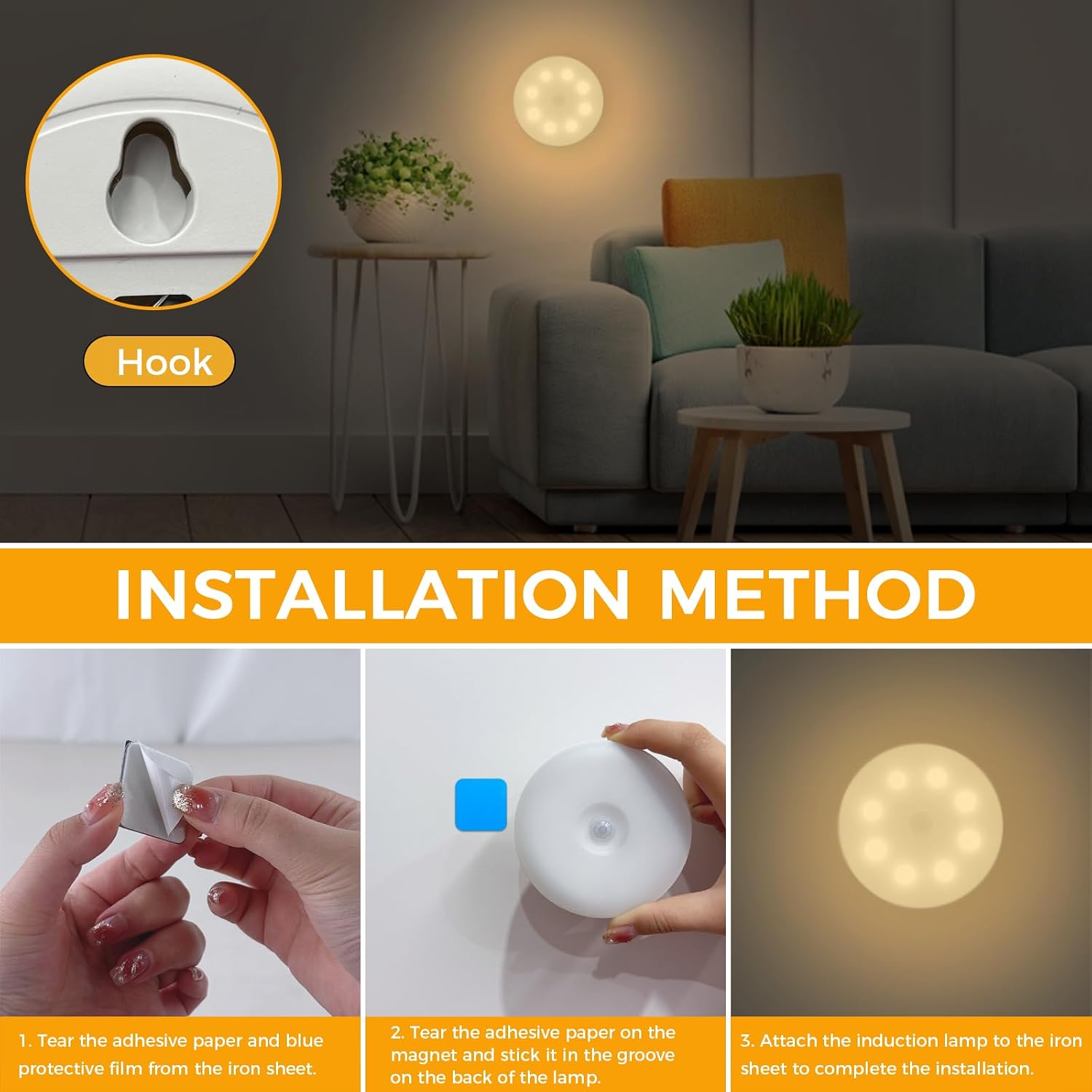 Detalle 2 de Jsdoin Motion Sensor Lights Pack of 6