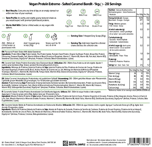 Thumbnail 6 de Protein Works Vegan Protein 360 - Platinum, Caramello Salato, 1kg