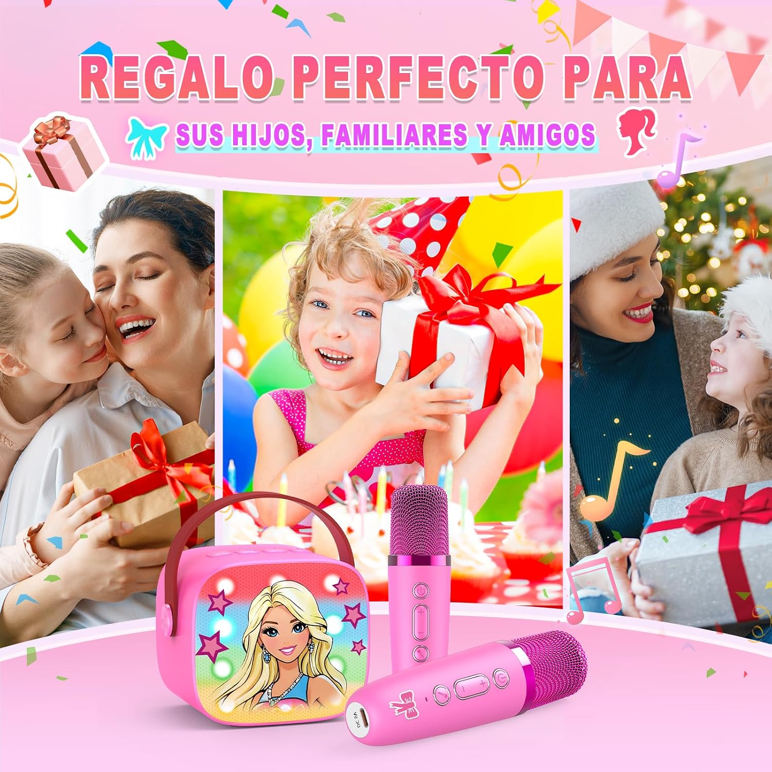 Thumbnail 6 de Dislocati Princesa Karaoke Niña Bluetooth 2 micrófonos