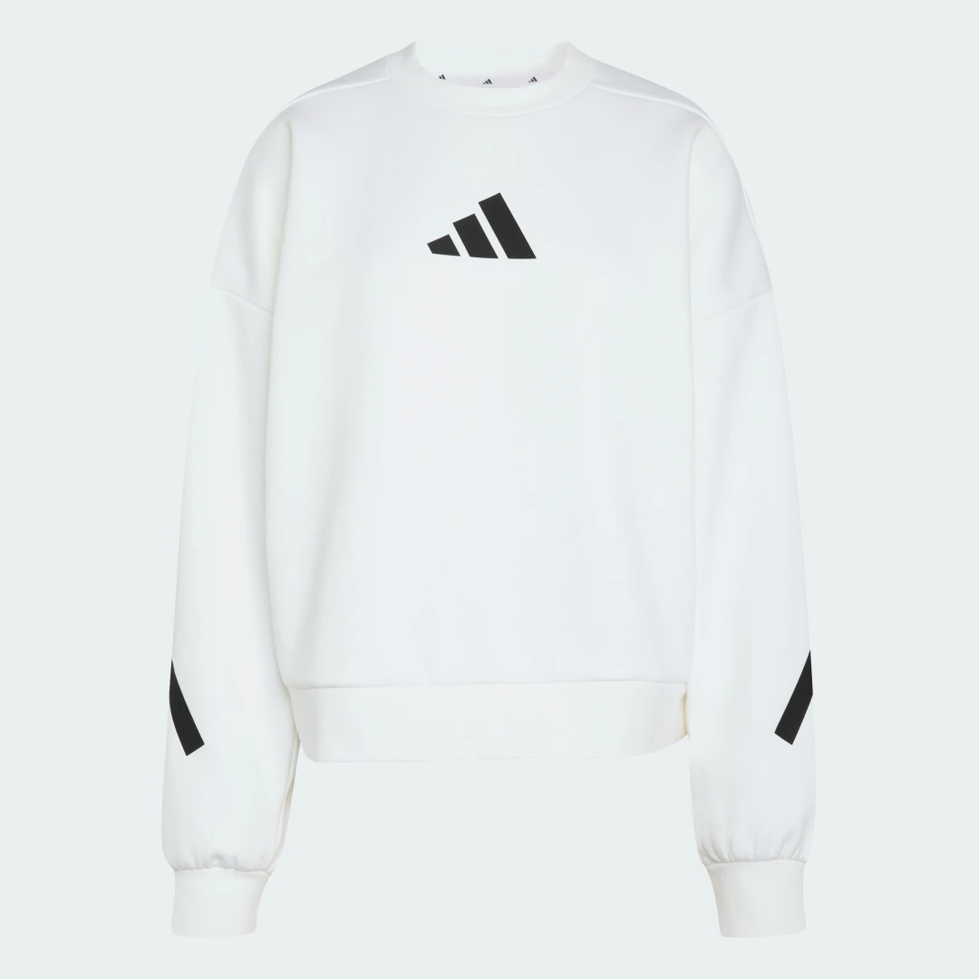Detalle 2 de Sudadera Adidas Z.N.E. en blanco – comodidad y carácter para tu día a día
