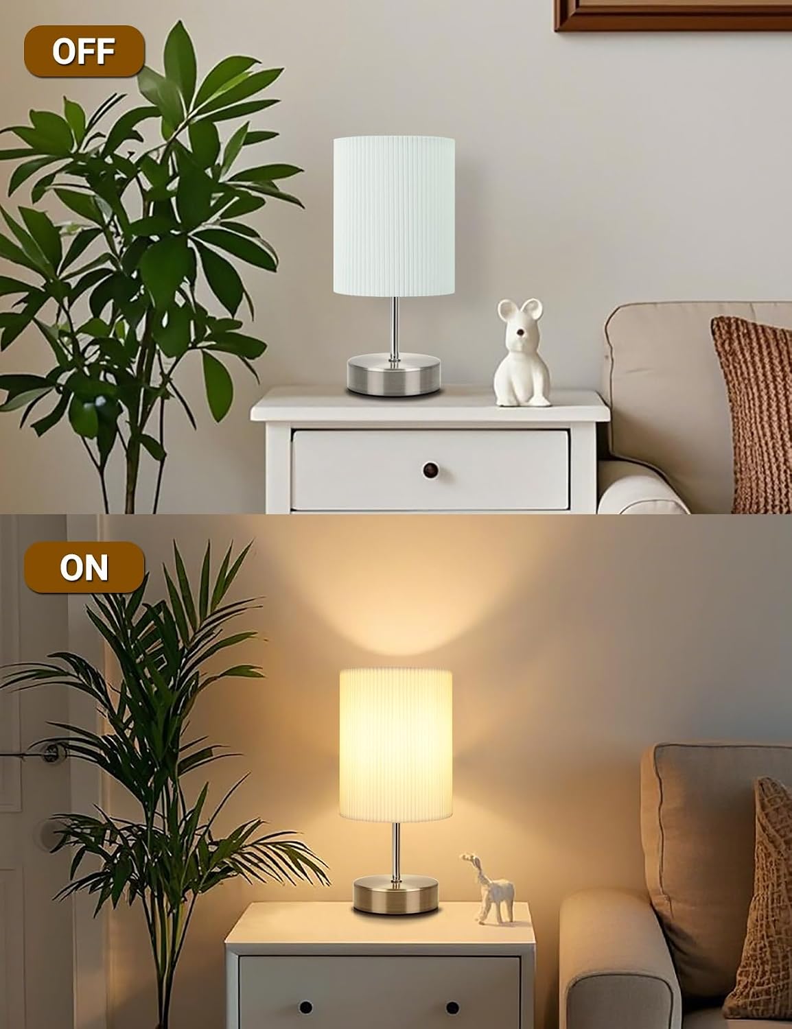 Thumbnail 6 de HSLighting Touch Control 3-way Dimmable Bedside Lamp