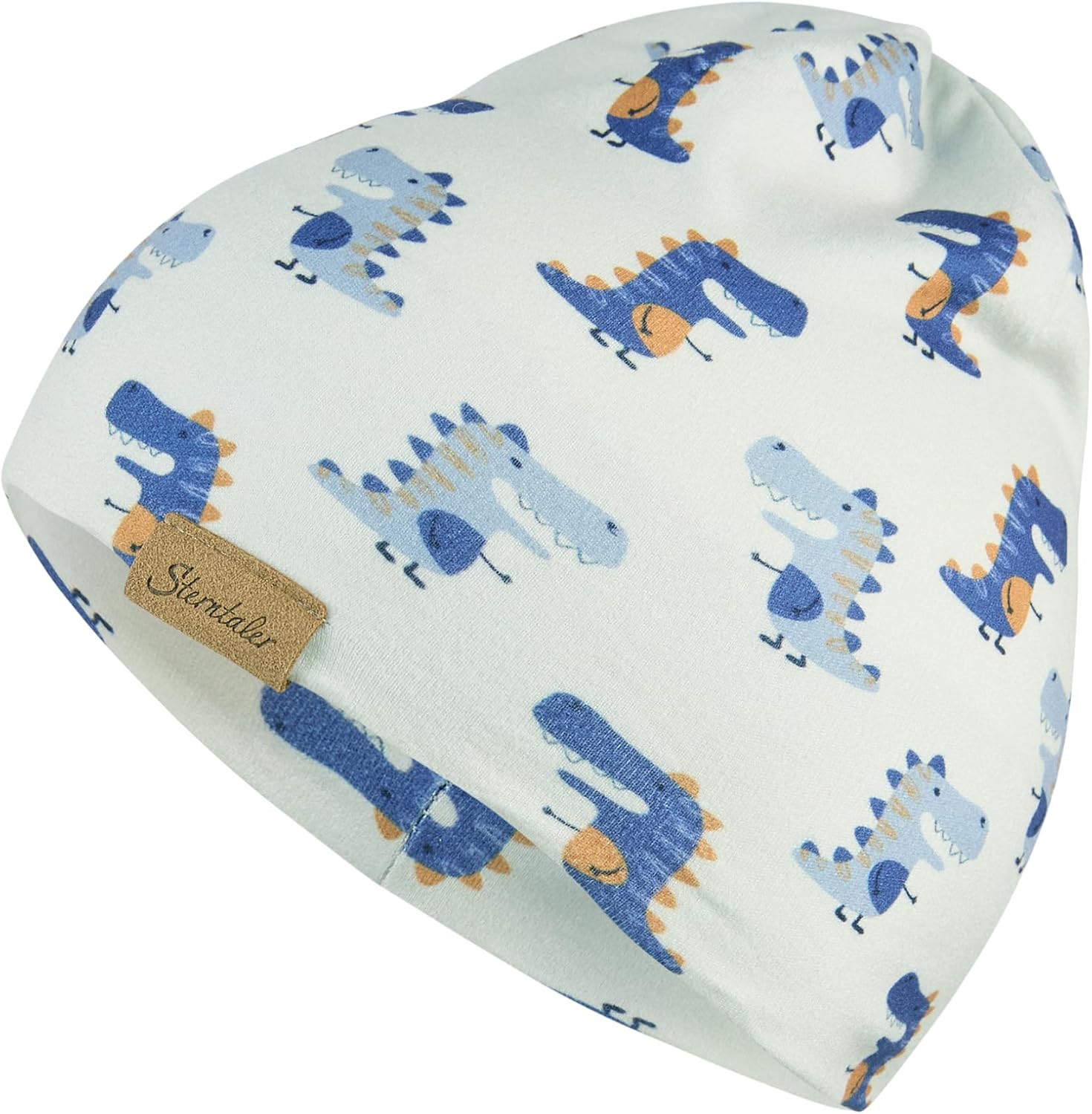 Detalle de Sterntaler Jungen Beanie-Dinos – weiche Mütze mit zwei Tragevarianten