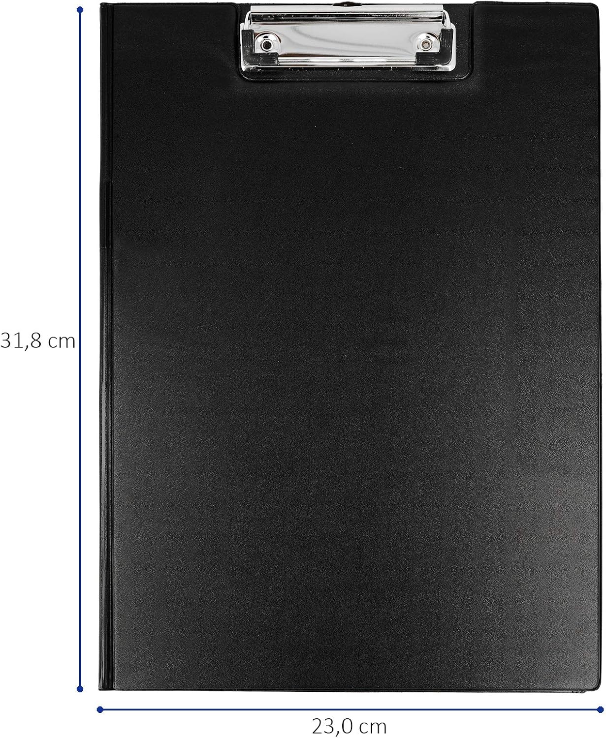 Detalle 2 de Westcott E-17104 BLACK klämbrädemapp för A4, svart med innerficka