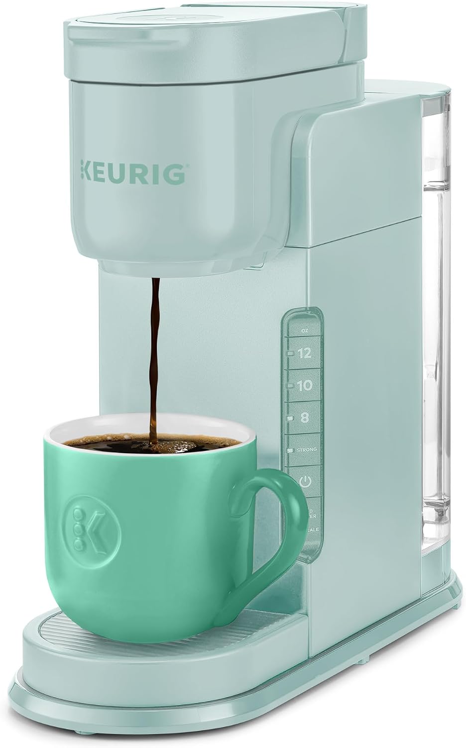 Detalle de Keurig K-Express One-Cup Coffee Maker Review: Strong Brew, 42oz Reservoir, Mint Finish