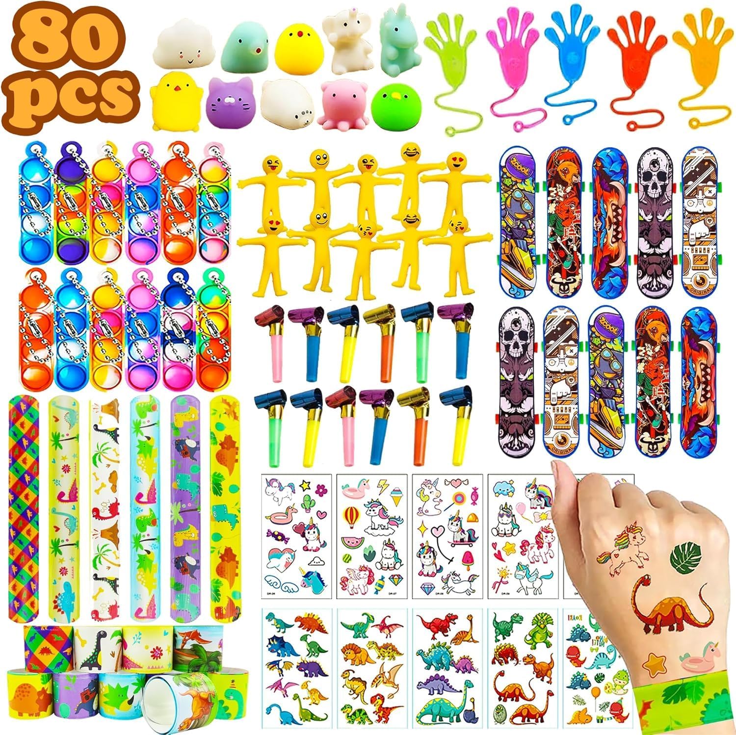 Wleozys 80pcs Party Bag Fillers for Kids — A Practical Mix for Classrooms and Celebrations