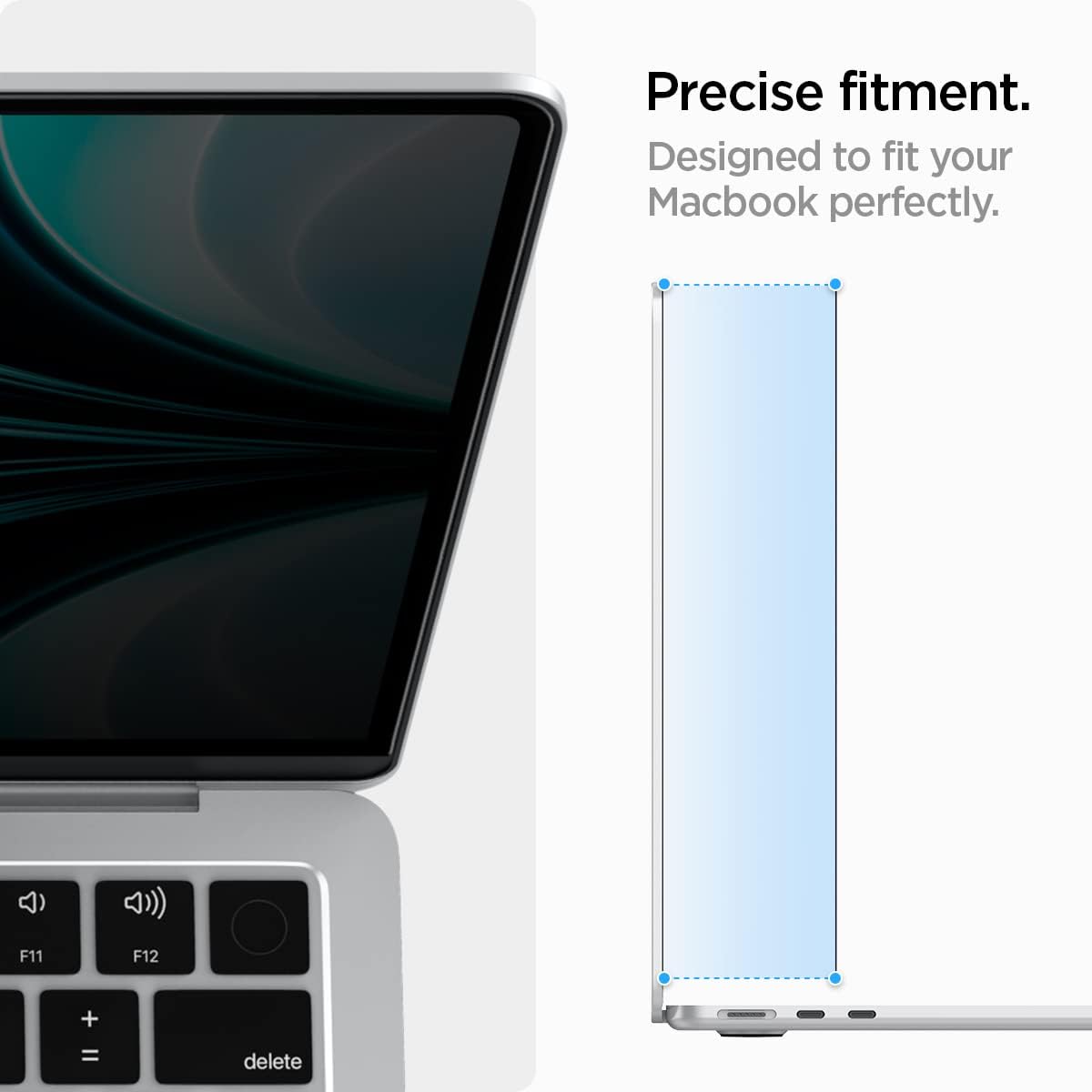 Thumbnail 6 de Spigen SafeView magnetischer Blickschutzfilter für MacBook Air 13 Zoll (M5 2026 / M4 2025 / M3 2024 / M2 2022)