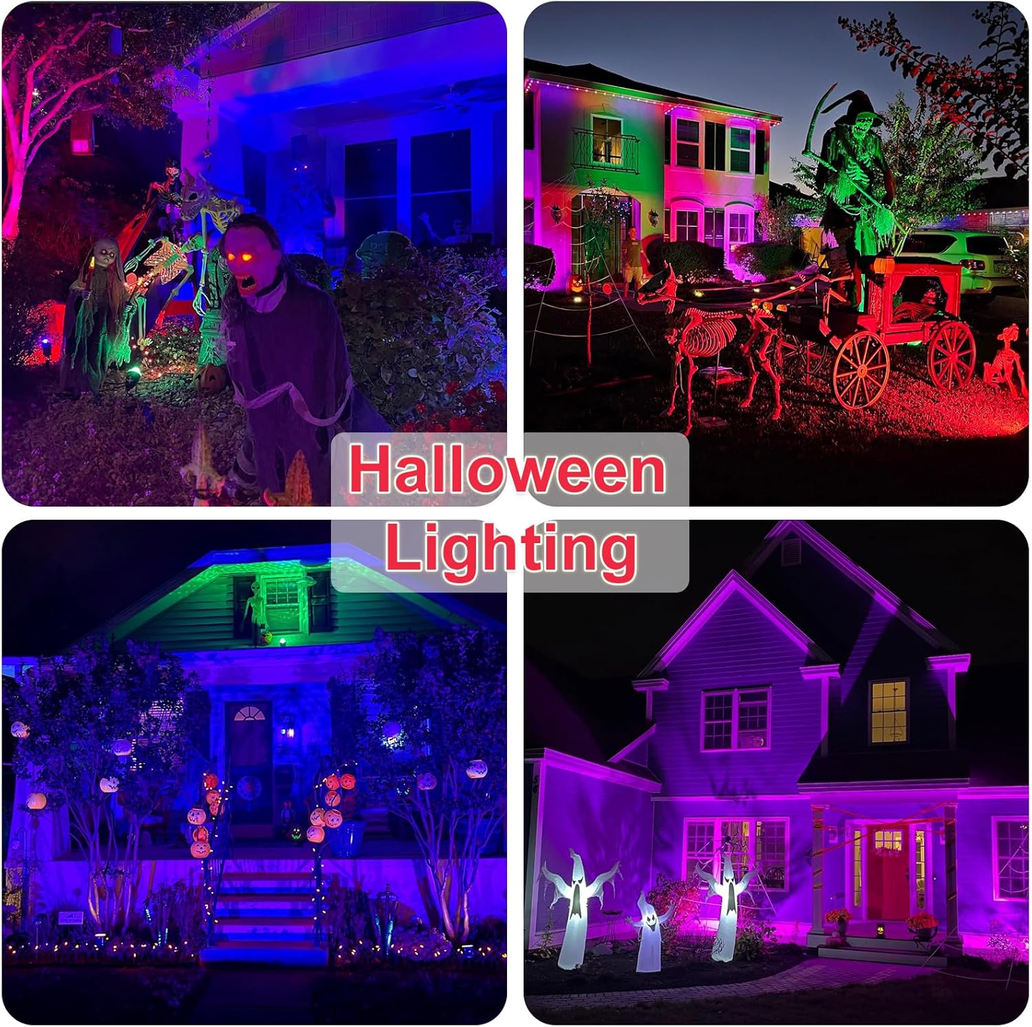 Thumbnail 4 de RGB LED Außenstrahler 50W Fluter 5 Modi mit Fernbedienung – 120 Farben, 5.000 lm, IP66 (4er-Set)