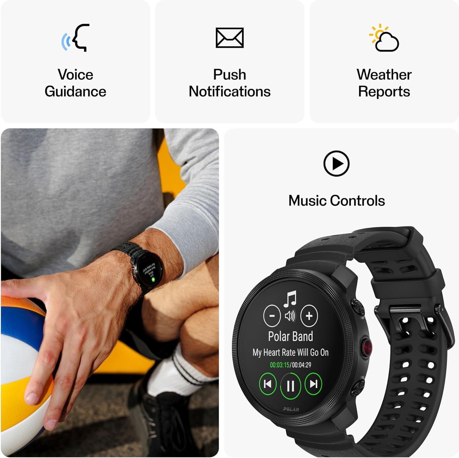 Thumbnail 4 de Polar Vantage M3 running watch with AMOLED display, dual-frequency GPS and up to 7-day battery