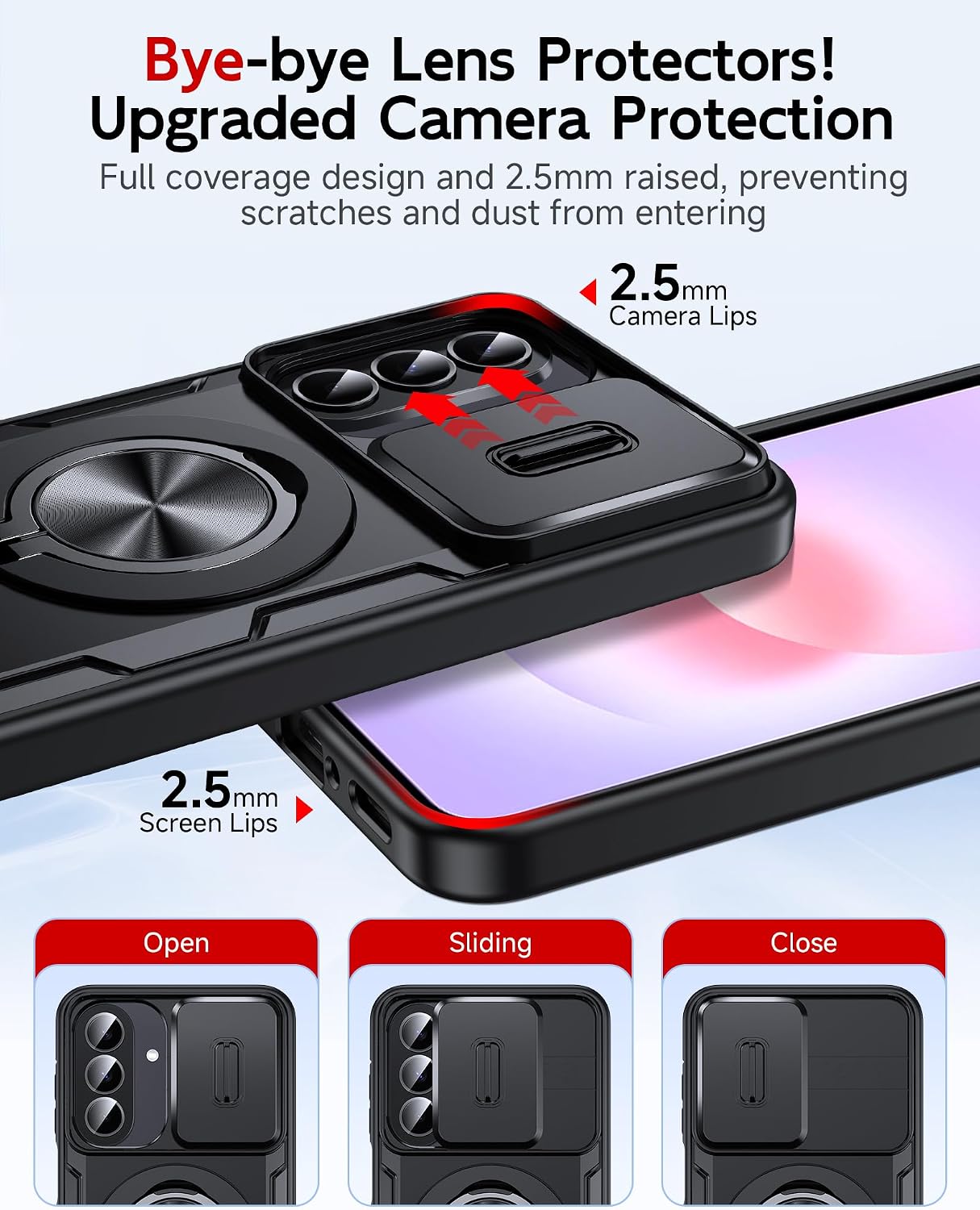Detalle de LeYi Phone Case for Galaxy A37/A27