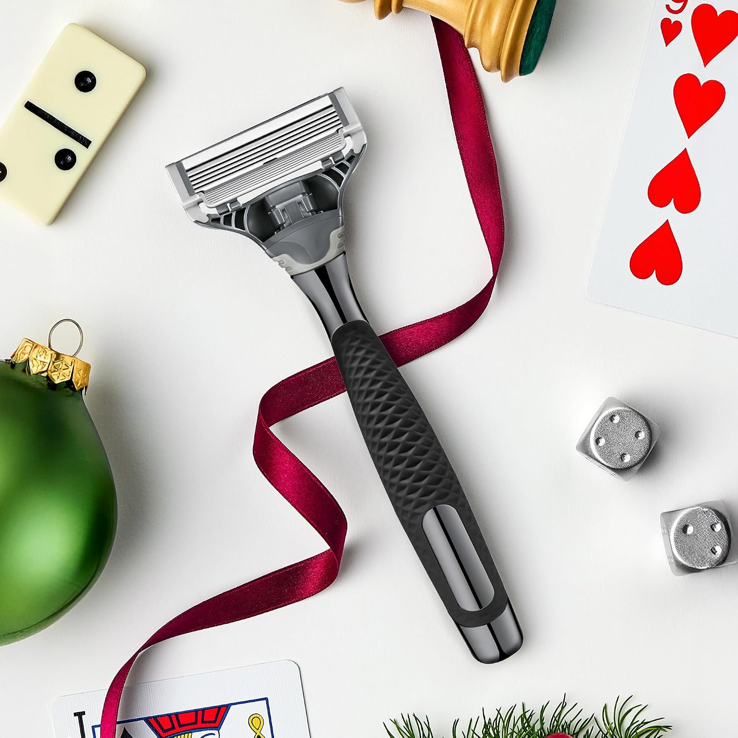 Detalle 2 de Harry's Original Gun Metal Razor Gift Set 3 🪒