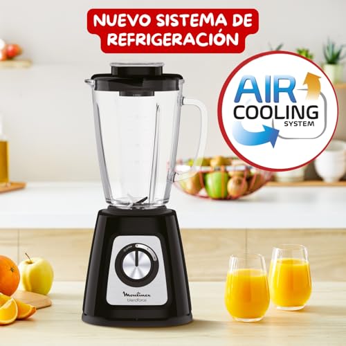 Detalle de Moulinex Blendforce 2 LM4308: batidora de vaso potente de 800 W con jarras y seguridad inteligente
