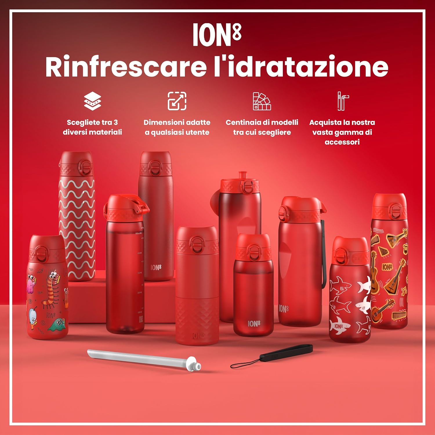 Thumbnail 6 de ION8 Borraccia Termica in Acciaio Isolato 500ml – Resistente, a Prova di Perdite e Facile da Aprire