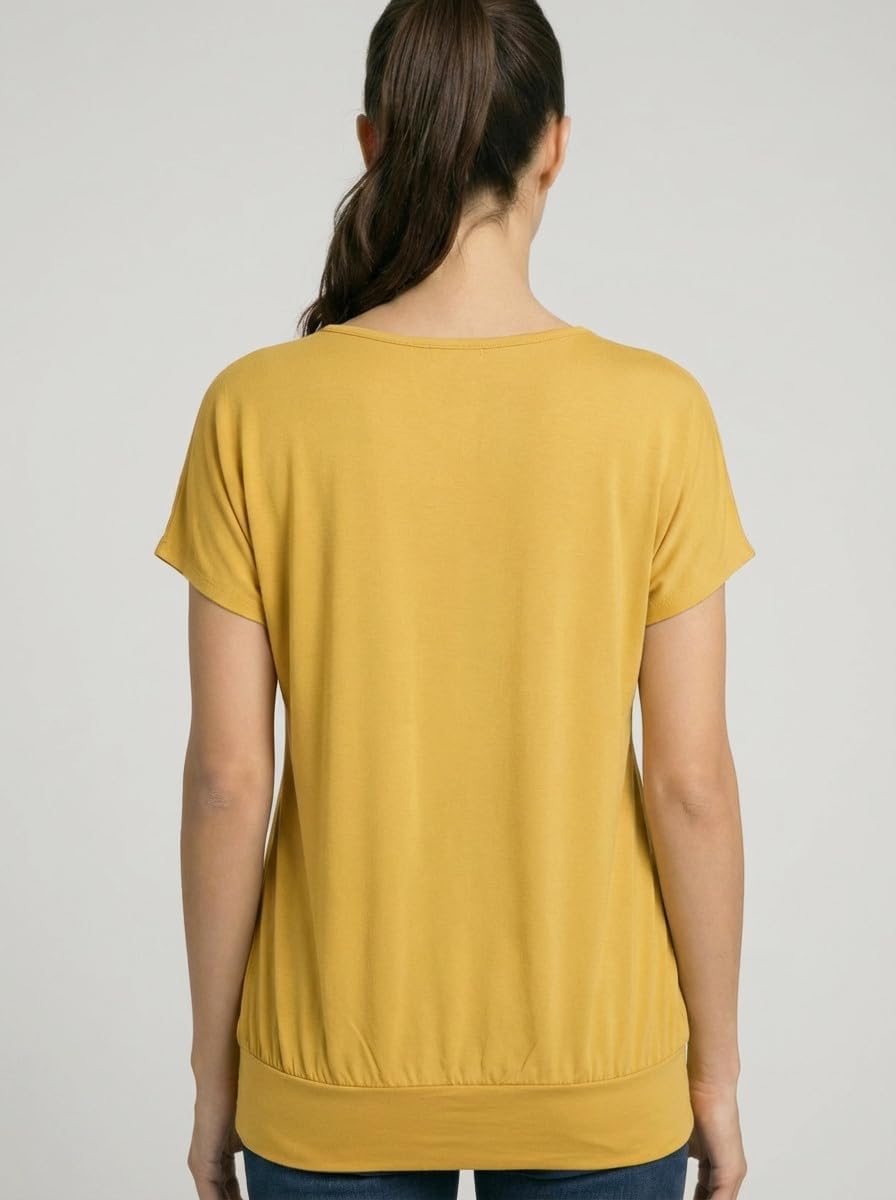 Detalle de Van Der Rich® Damen T-Shirt Kurzarm Rundhalsausschnitt Sommer