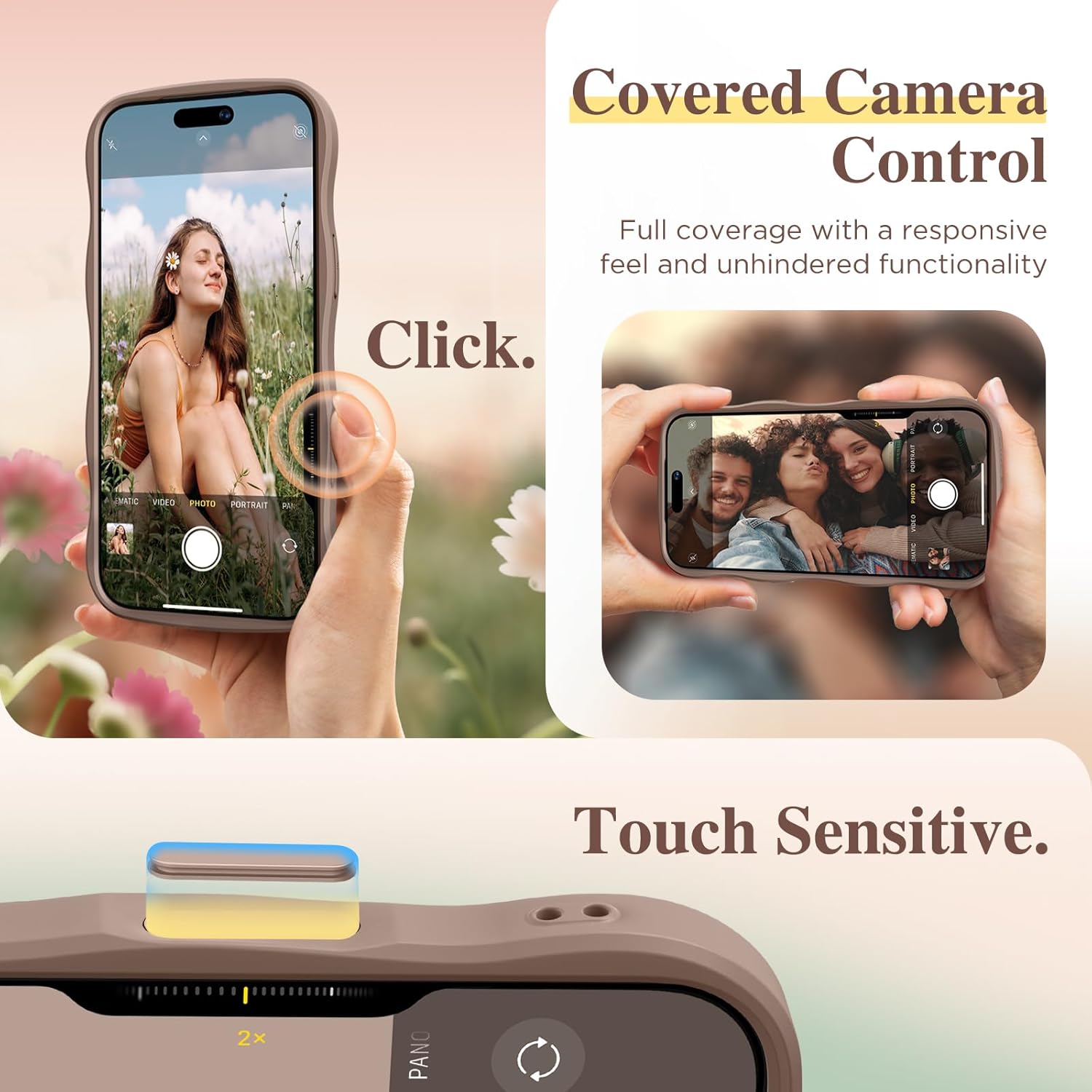 Thumbnail 4 de GVIEWIN iPhone 16 Pro Case (6.3-inch, 2024) with MagSafe Magnetic Ring, Floral Translucent Shockproof Protection