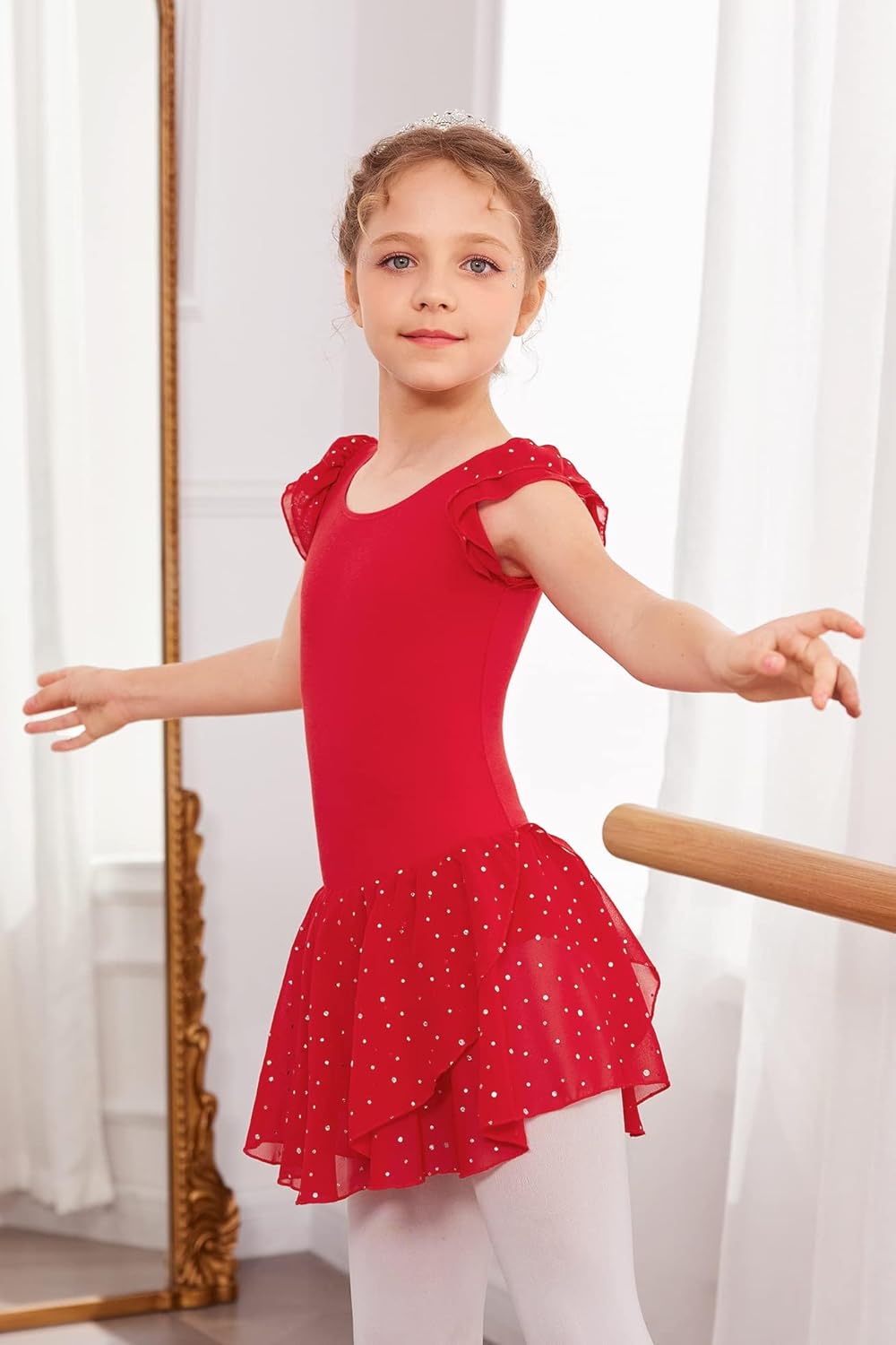 Thumbnail 2 de Justaucorps ballet fille en coton