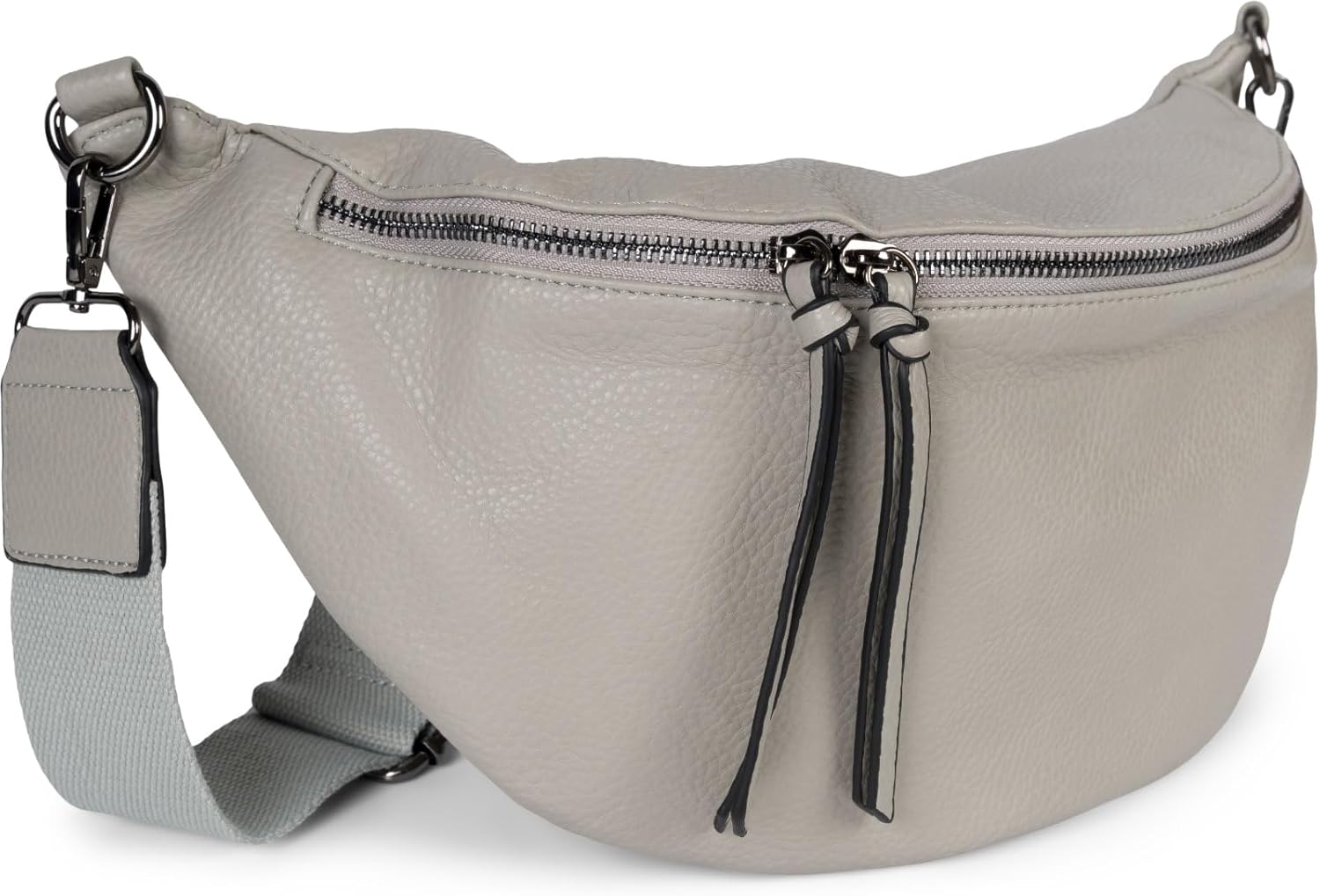 Thumbnail 3 de styleBREAKER Damen Halbmond Schultertasche groß (Crossbody) mit 2-Wege-Reißverschluss