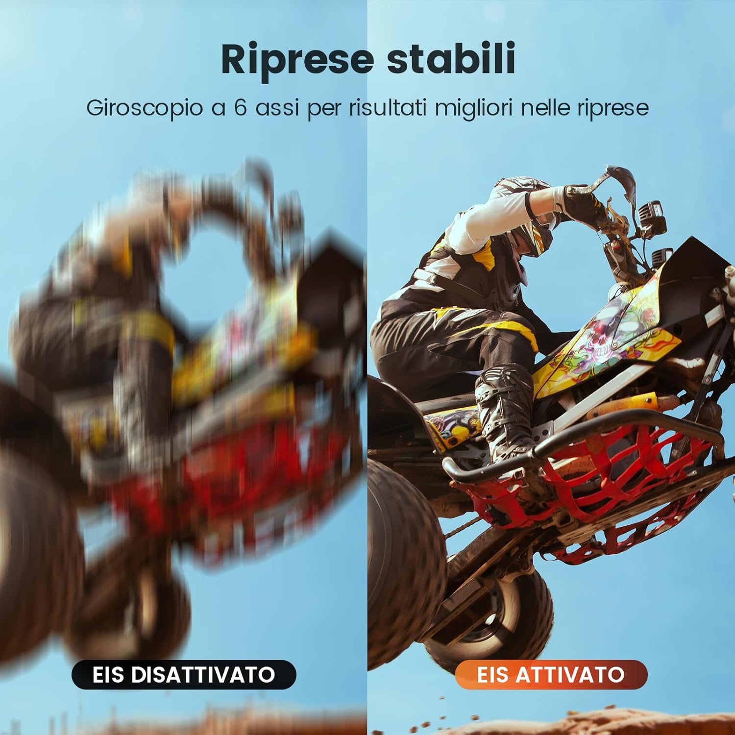 Detalle de Euorosi 4K 60FPS Action Cam con 64GB e Accessori: immersioni, casco e Wi‑Fi
