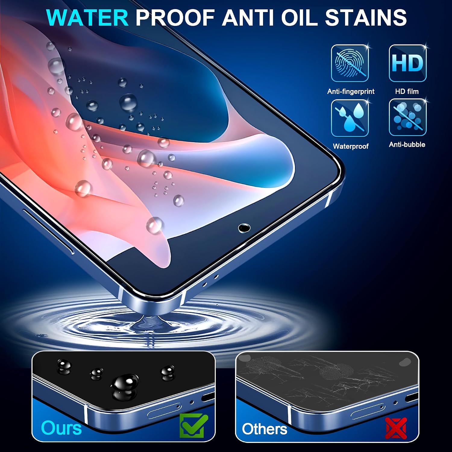Detalle 1 de Firtstnow Tempered Glass Screen Protector 3-Pack