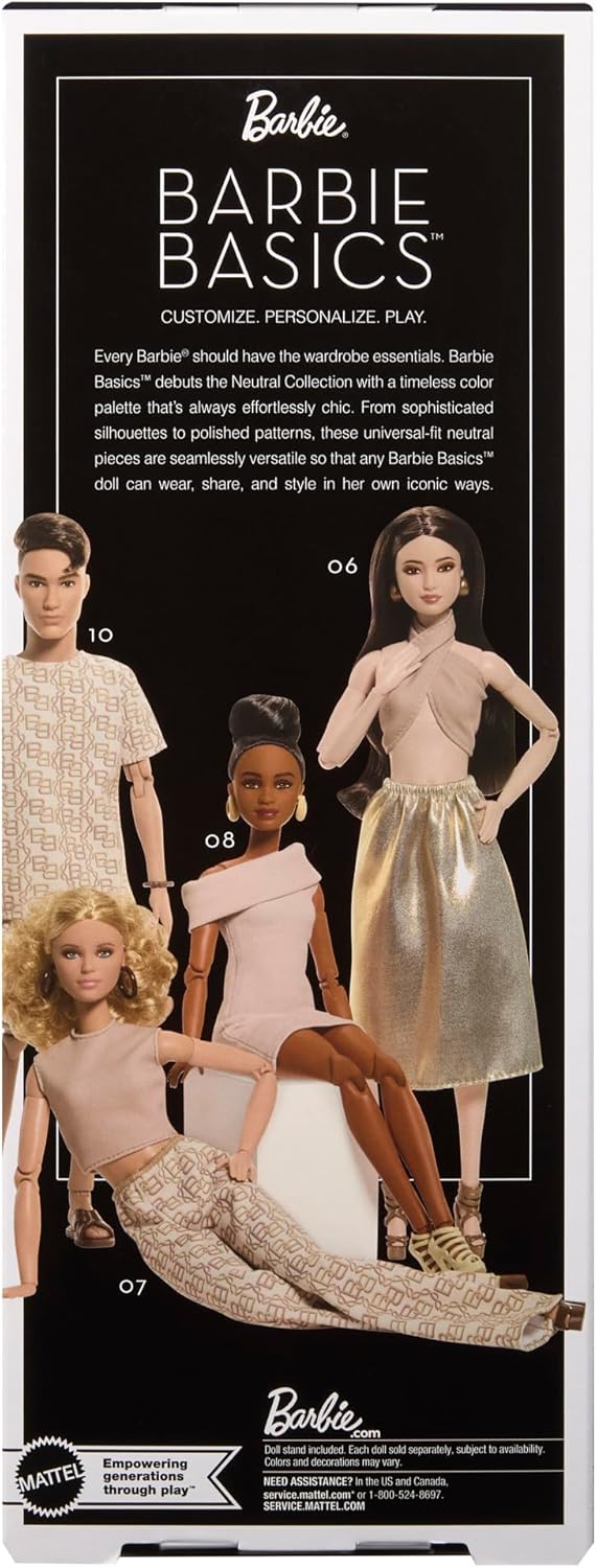 Thumbnail 5 de Barbie Signature Modello 09: Barbie Basics con Abito Dorato – Idea Regalo Festa della Mamma